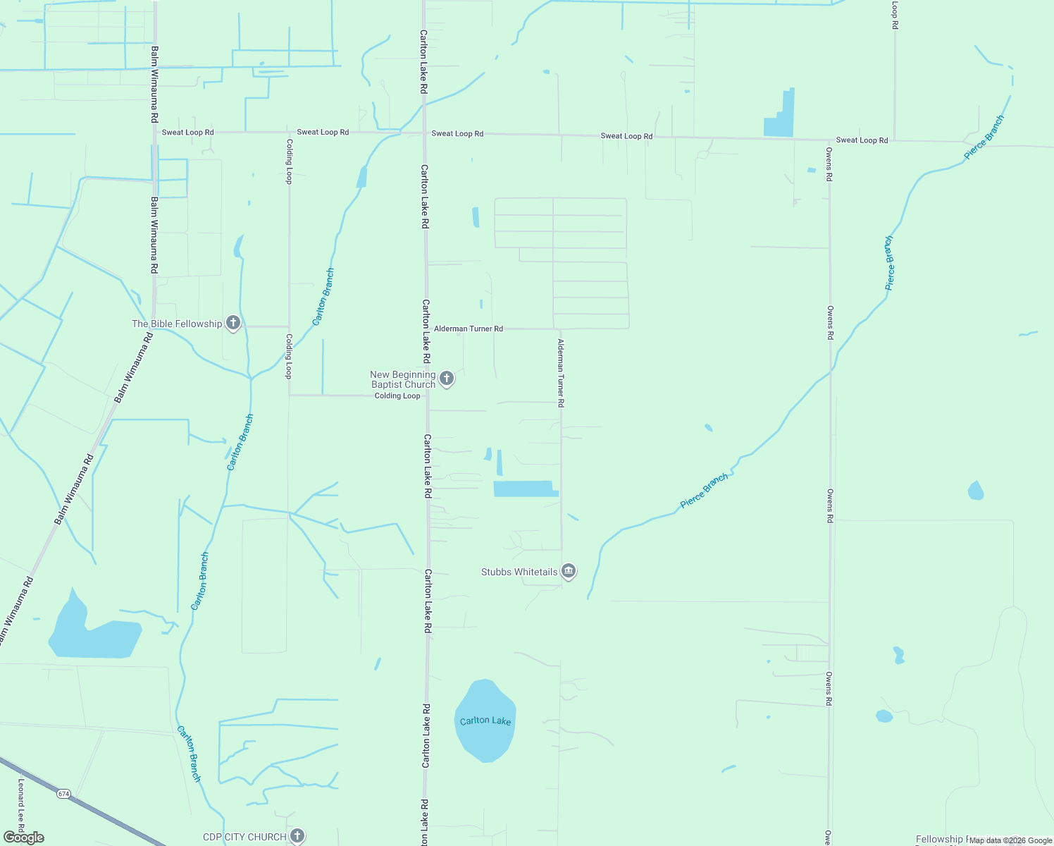 map of restaurants, bars, coffee shops, grocery stores, and more near 16127 Alderman Turner Road in Wimauma