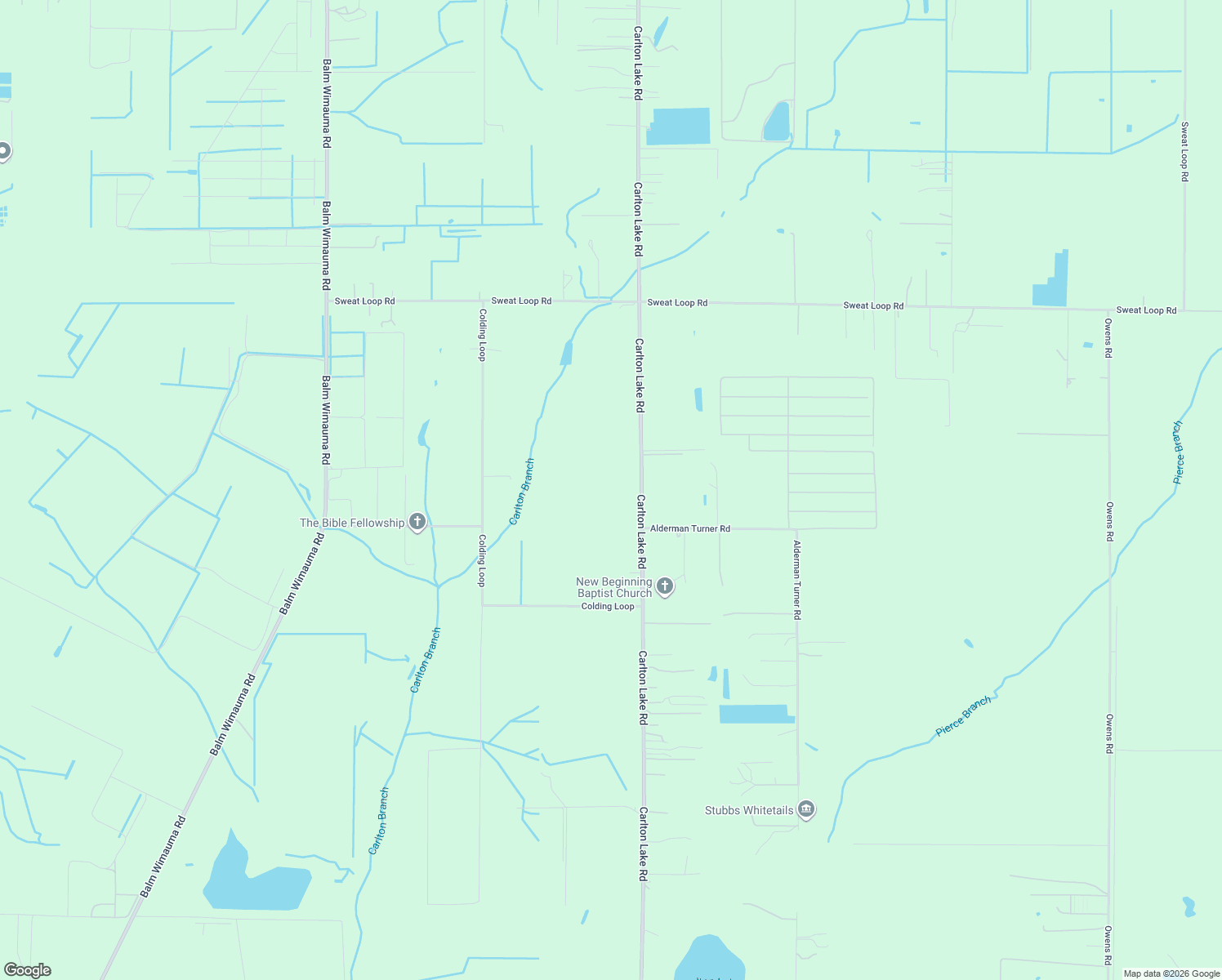 map of restaurants, bars, coffee shops, grocery stores, and more near 15801 Carlton Lake Road in Wimauma