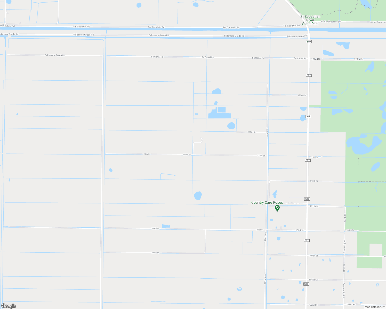 map of restaurants, bars, coffee shops, grocery stores, and more near 14750 115th Street in Fellsmere