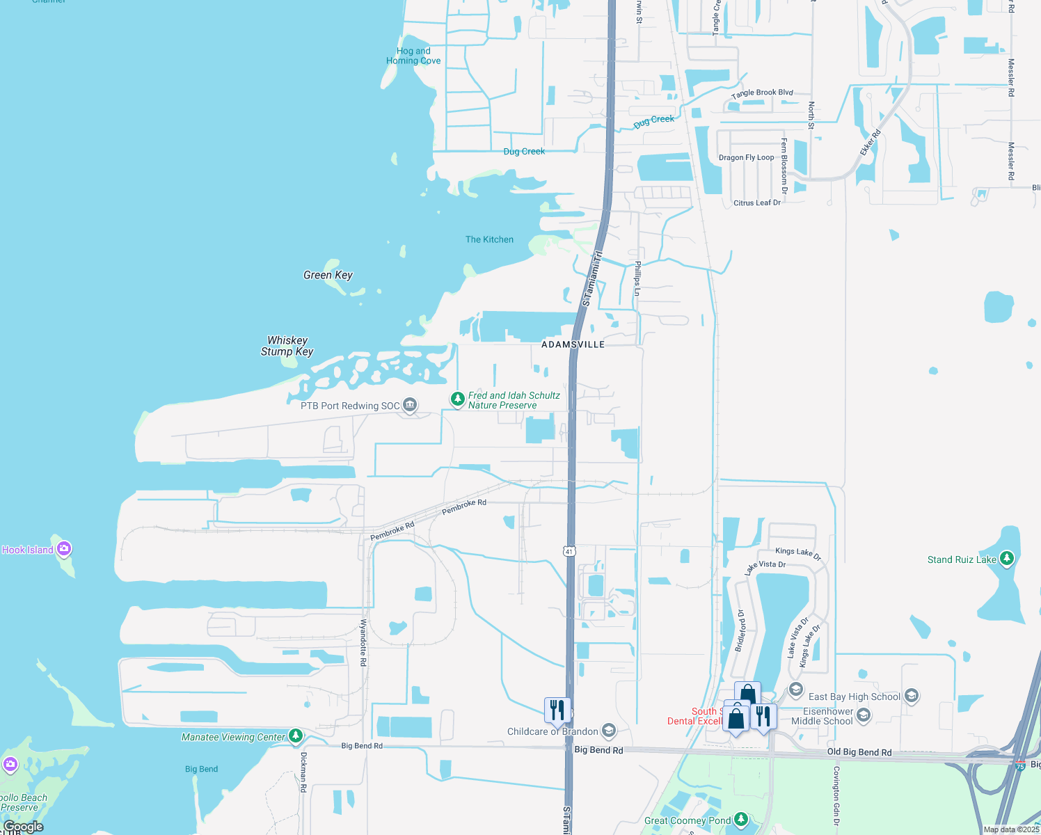 6103 Adamsville Road, Gibsonton FL Walk Score