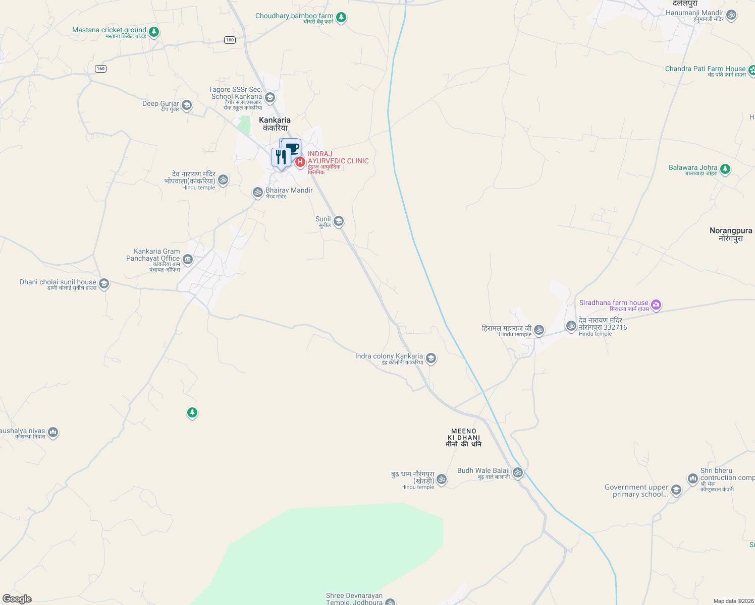 map of restaurants, bars, coffee shops, grocery stores, and more near in Jaipur Division