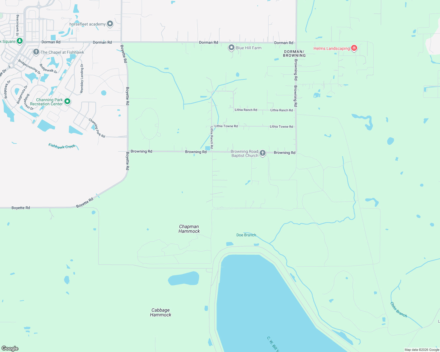 map of restaurants, bars, coffee shops, grocery stores, and more near 11832 Neal Road in Lithia