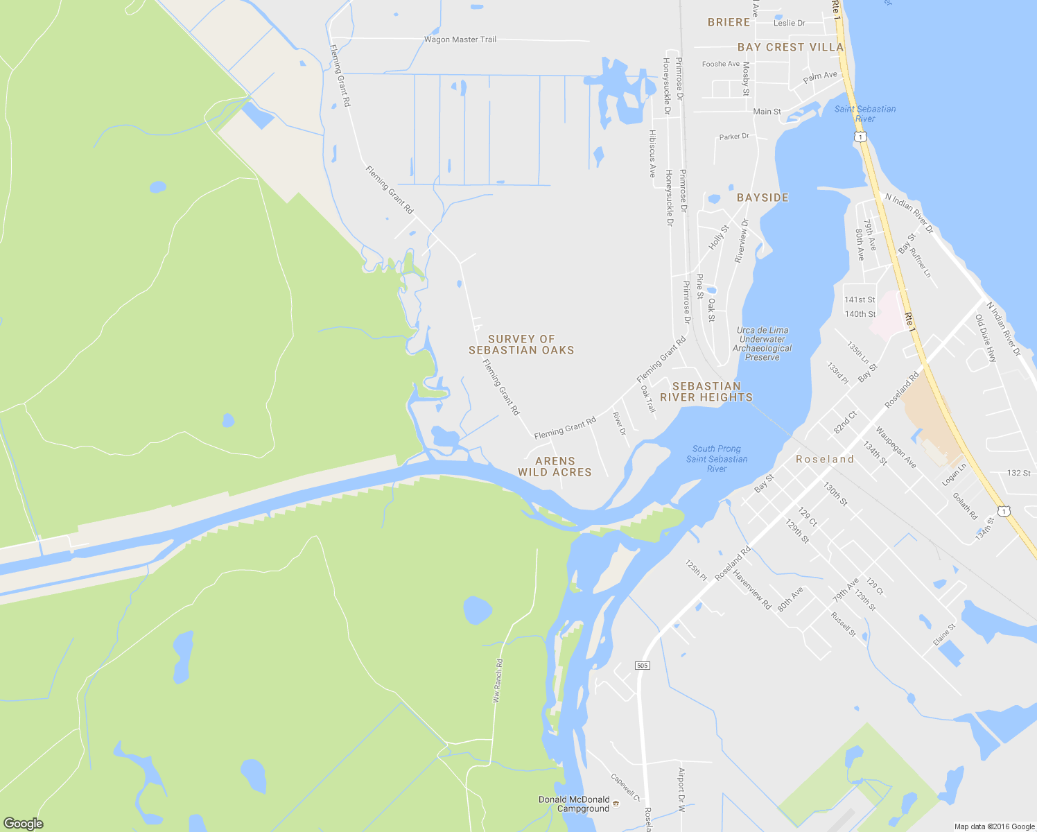 map of restaurants, bars, coffee shops, grocery stores, and more near 9556 Fleming Grant Road in Micco