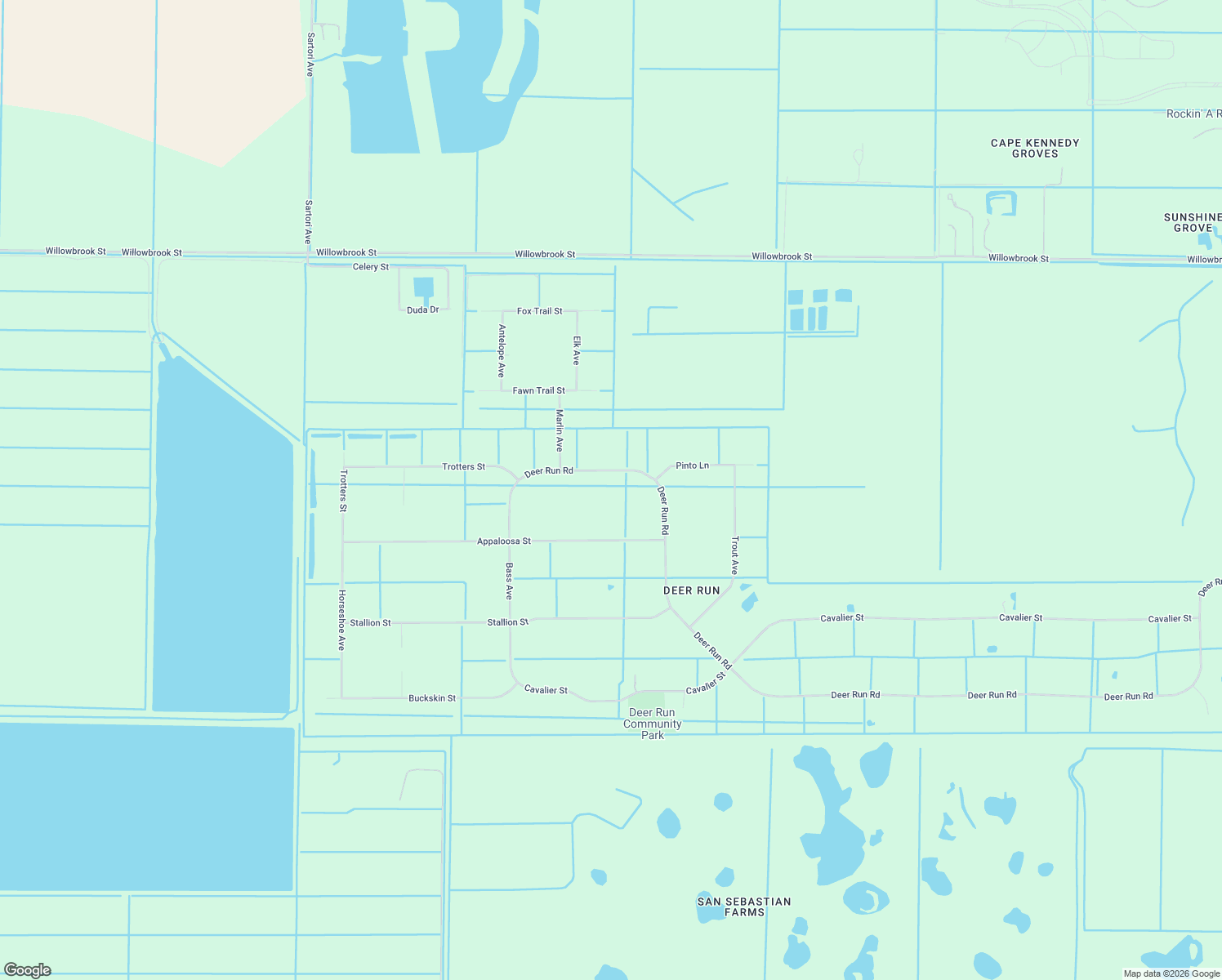 map of restaurants, bars, coffee shops, grocery stores, and more near 349 Deer Run Road in Palm Bay