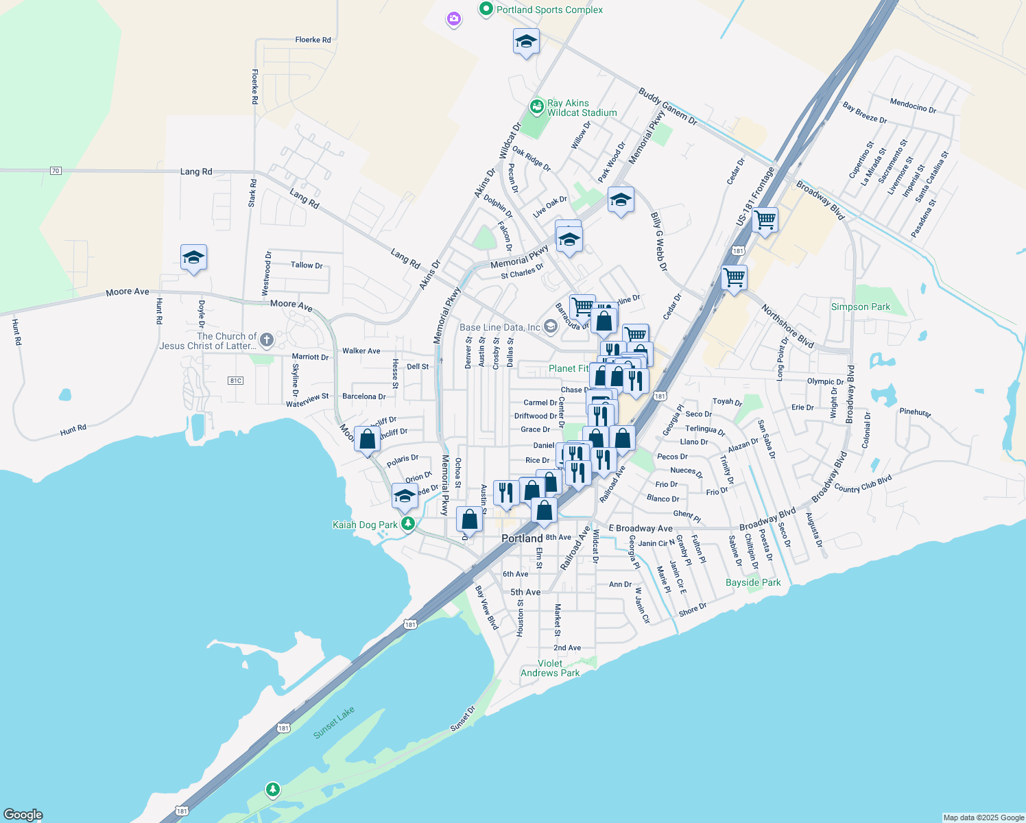 101 Driftwood Drive, Portland TX Walk Score