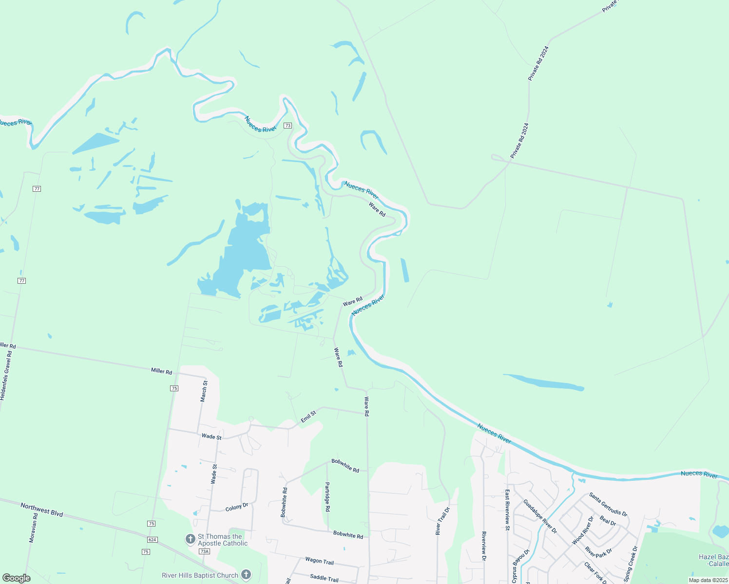 map of restaurants, bars, coffee shops, grocery stores, and more near 5649 County Road 73 in Robstown