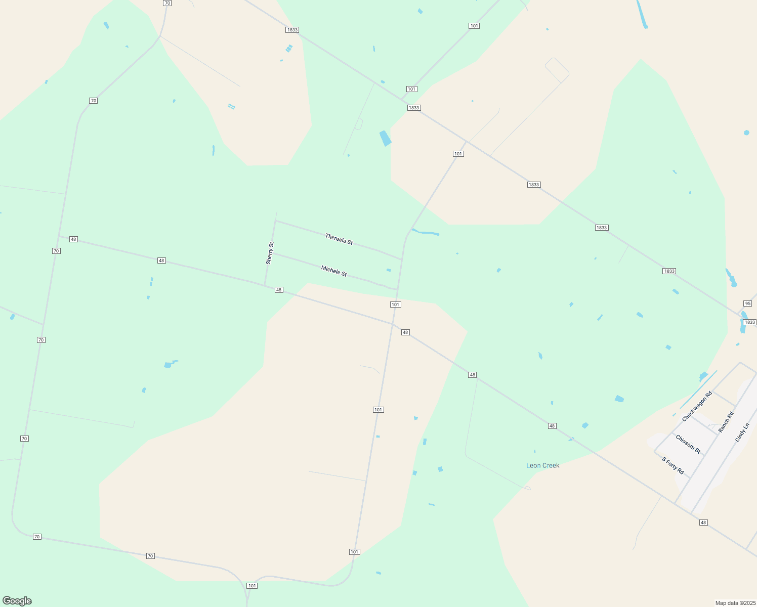map of restaurants, bars, coffee shops, grocery stores, and more near 6738 County Road 48 in Robstown