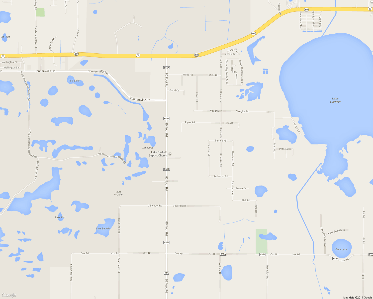 map of restaurants, bars, coffee shops, grocery stores, and more near 1070 80 Foot Road in Bartow