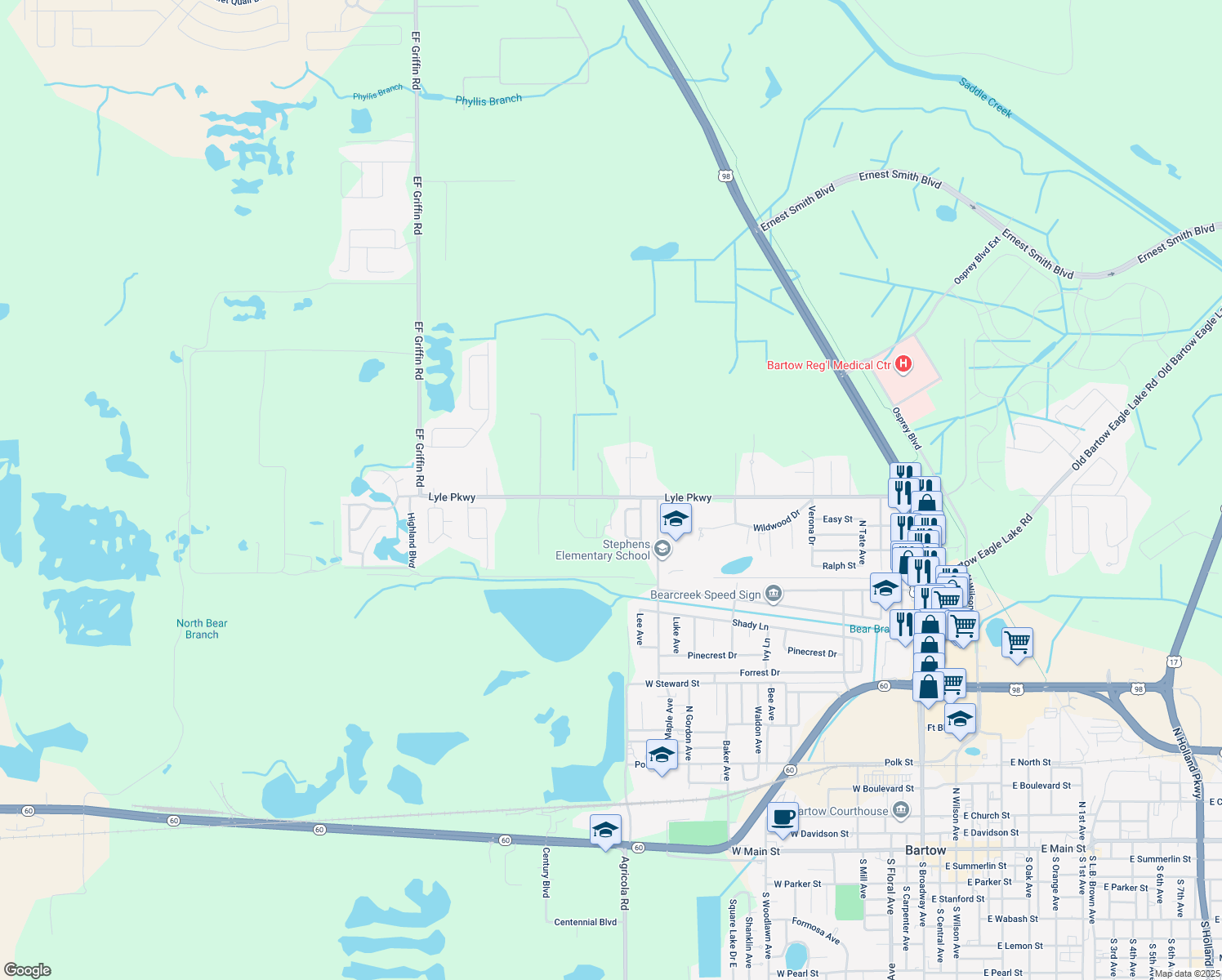 1635 Old Bartow Eagle Lake Road - Lng= 81.859676 