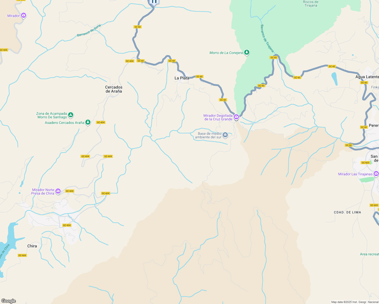 map of restaurants, bars, coffee shops, grocery stores, and more near in San Bartolomé de Tirajana