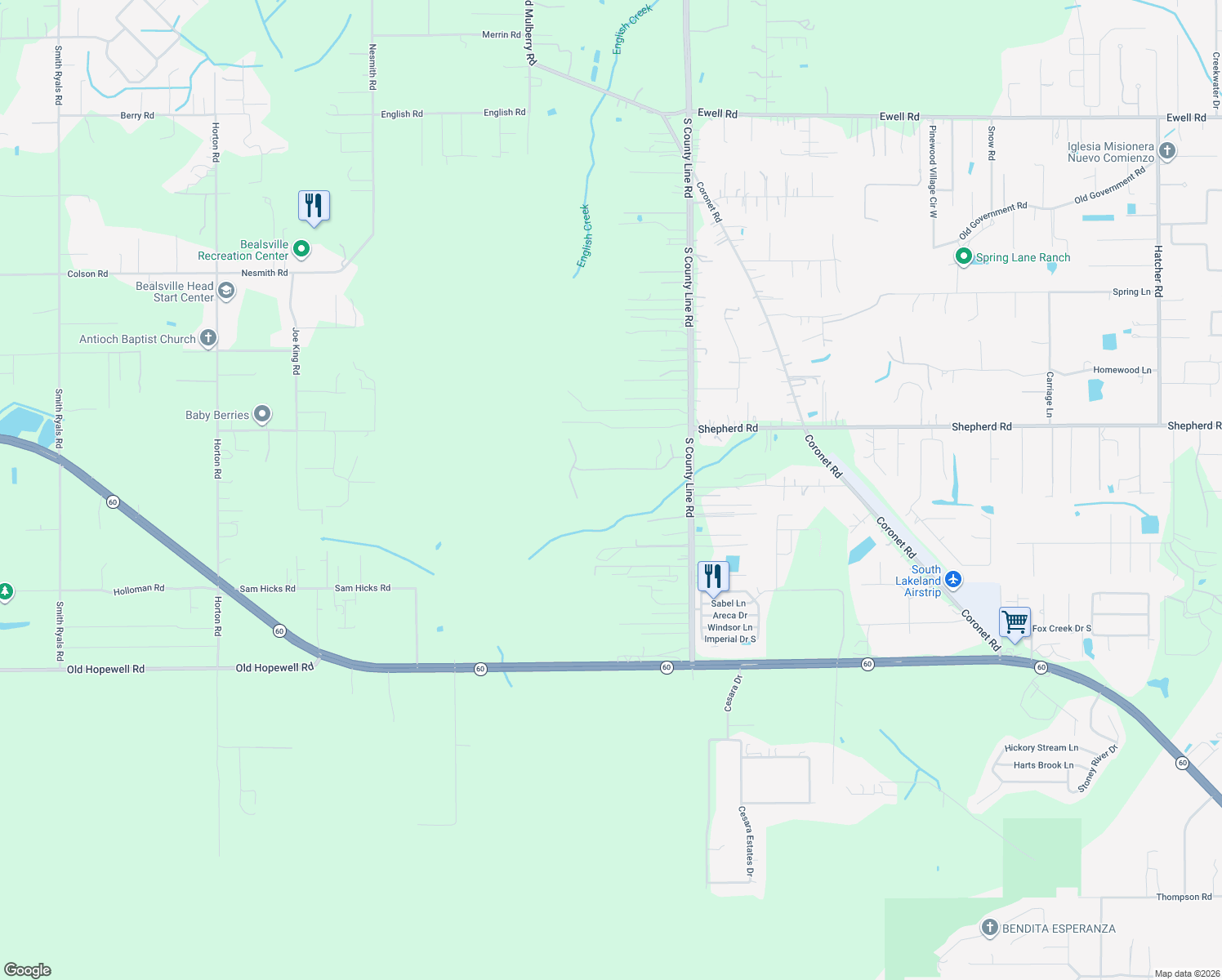 map of restaurants, bars, coffee shops, grocery stores, and more near 3921 Shady Meadow Drive in Plant City