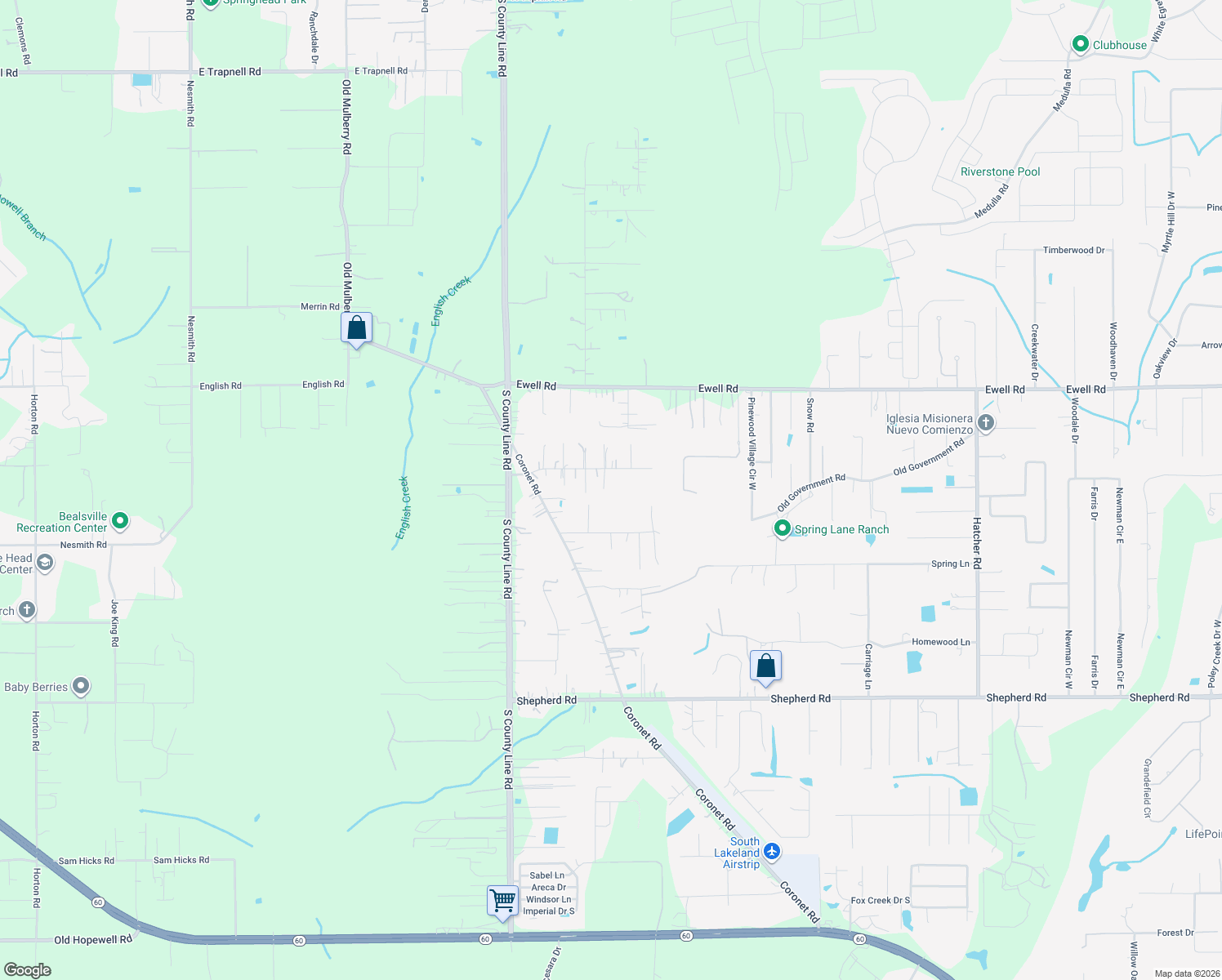 map of restaurants, bars, coffee shops, grocery stores, and more near 5122 Heritage Trail in Lakeland