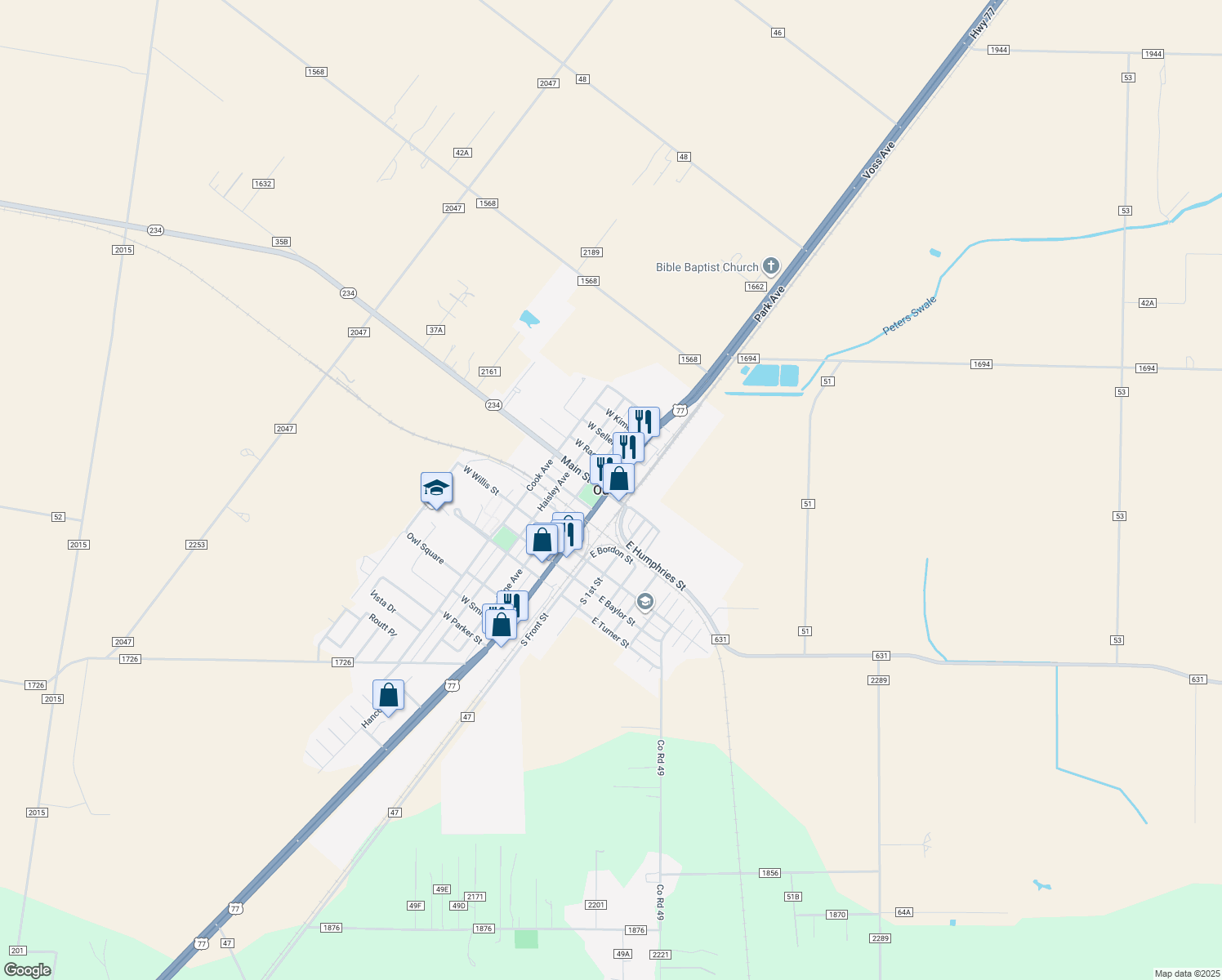201 Main Street, Odem TX Walk Score