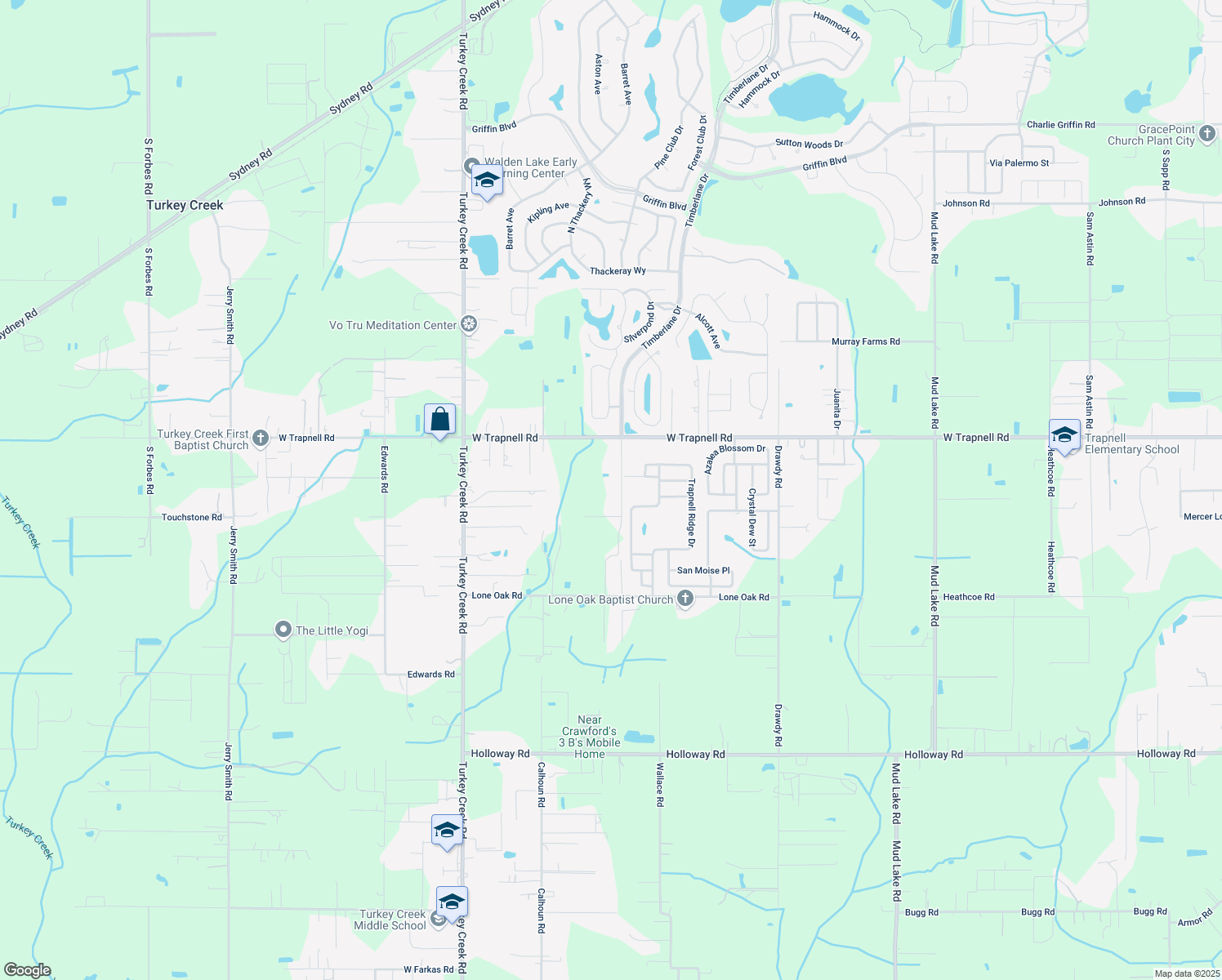 map of restaurants, bars, coffee shops, grocery stores, and more near 3703 Mindedahl Road in Plant City
