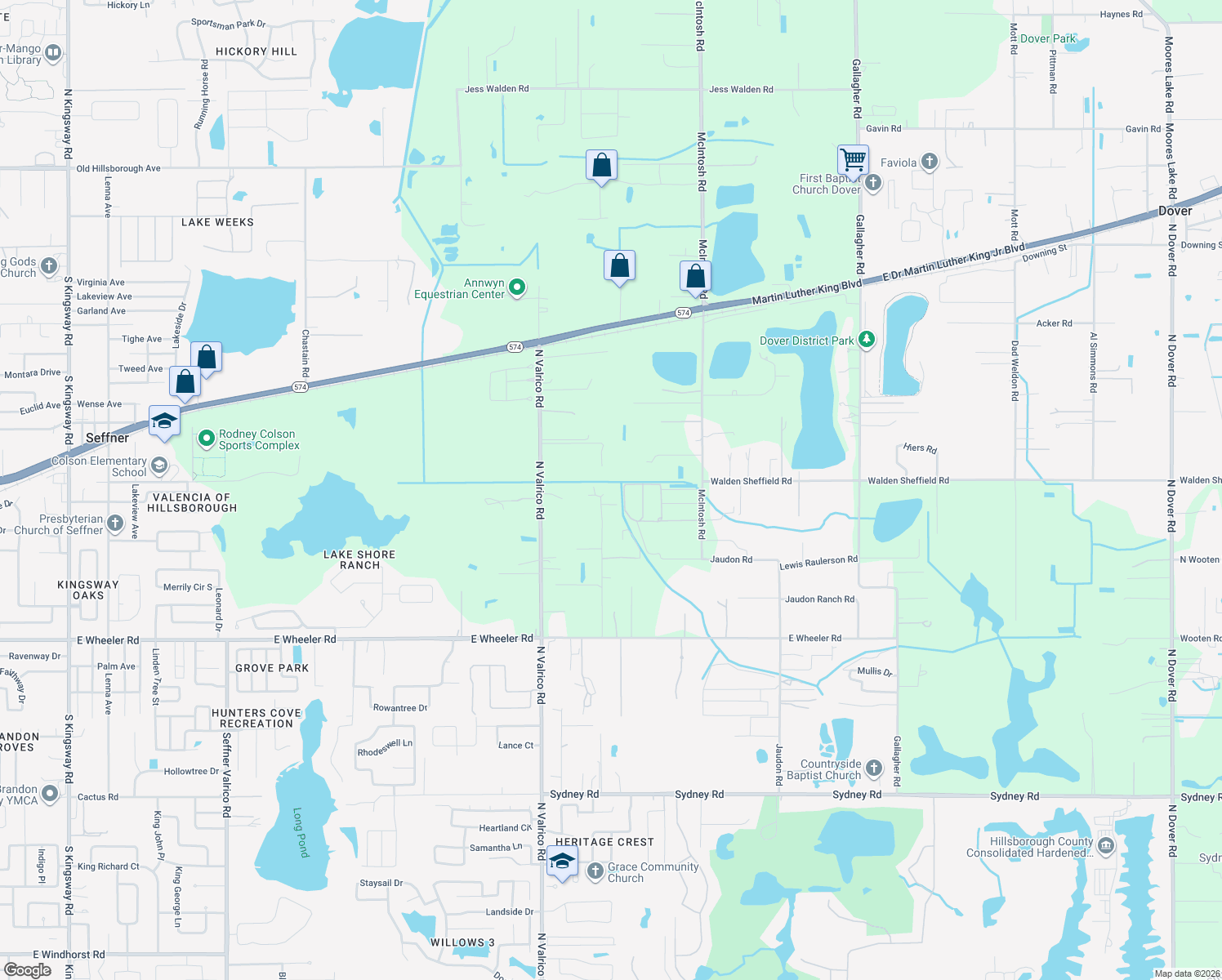 map of restaurants, bars, coffee shops, grocery stores, and more near 2353 Bogaert Road in Dover