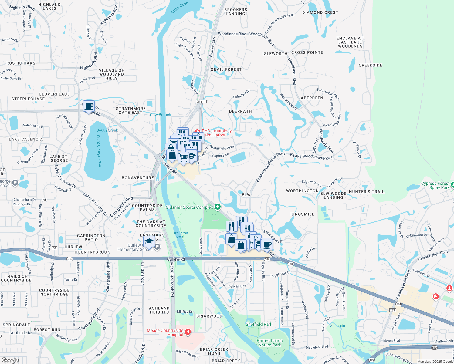 108 Woodlands Court, East Lake FL Walk Score