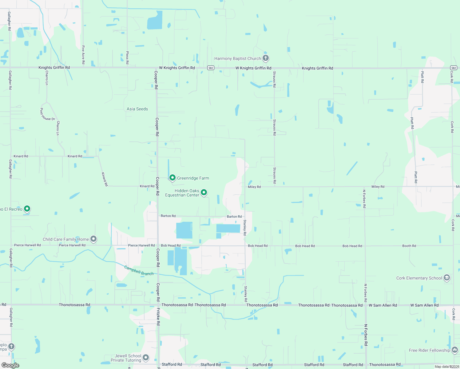 map of restaurants, bars, coffee shops, grocery stores, and more near 4205 Stanley Road in Plant City