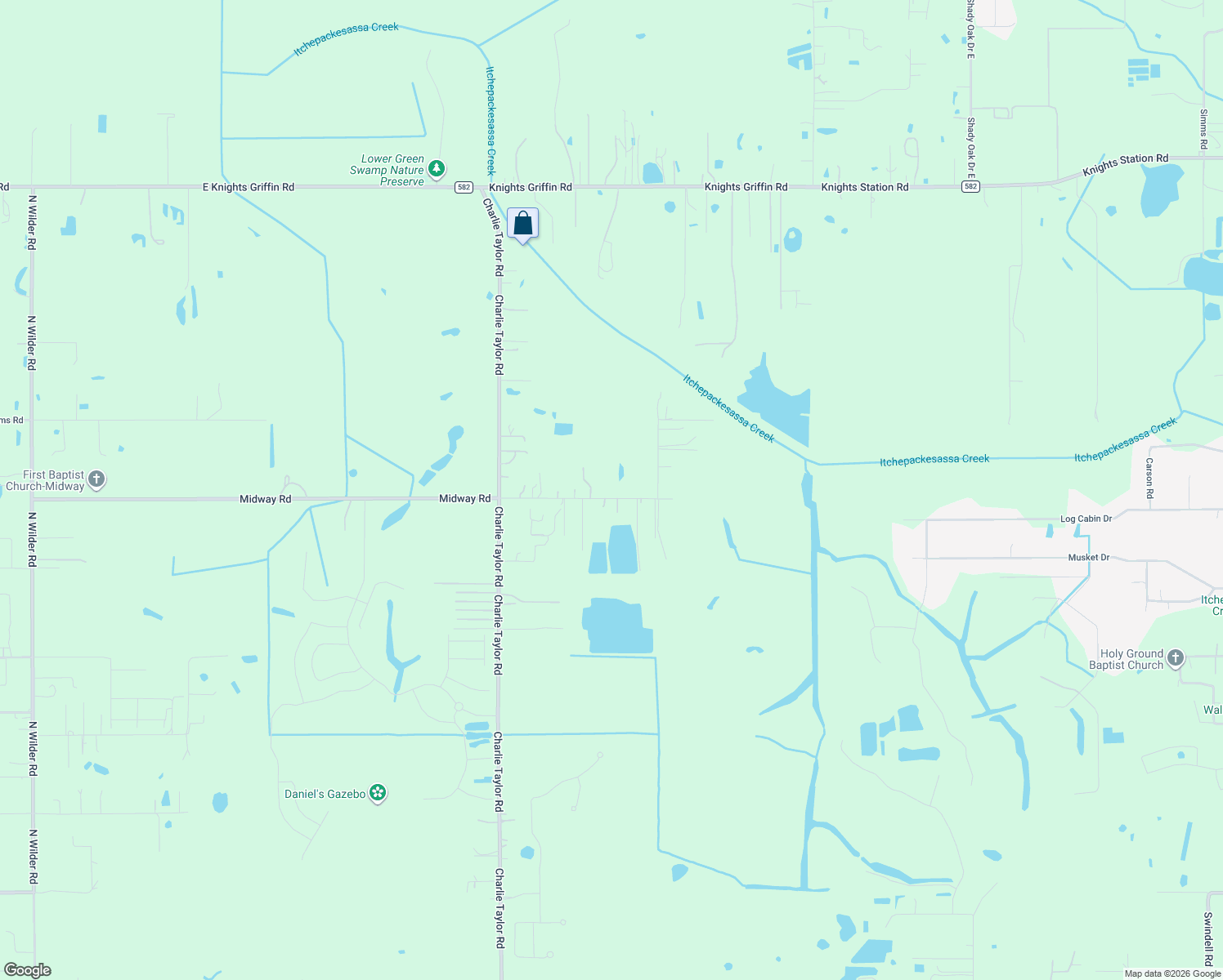 map of restaurants, bars, coffee shops, grocery stores, and more near 3901 Midway Road in Plant City