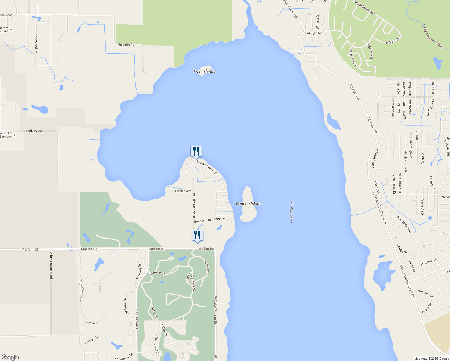 map of restaurants, bars, coffee shops, grocery stores, and more near 436 Jefferey Lane in Haines City