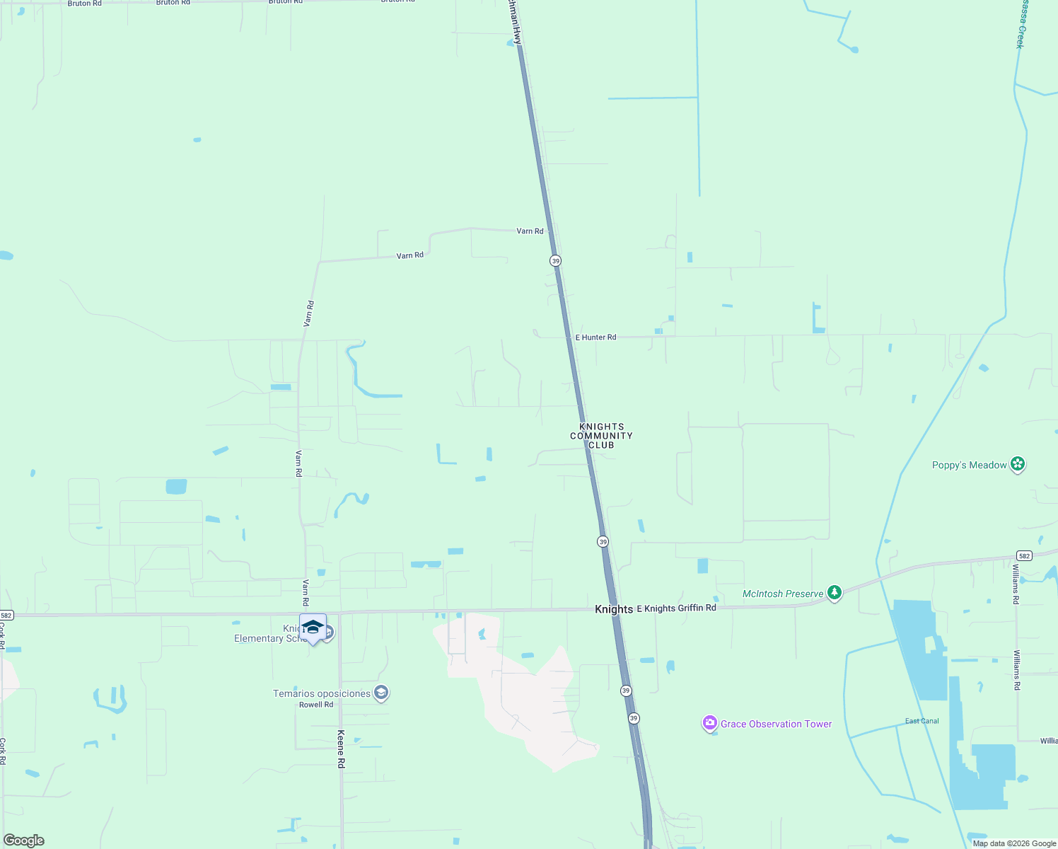 map of restaurants, bars, coffee shops, grocery stores, and more near 2051 Lanier Road in Plant City