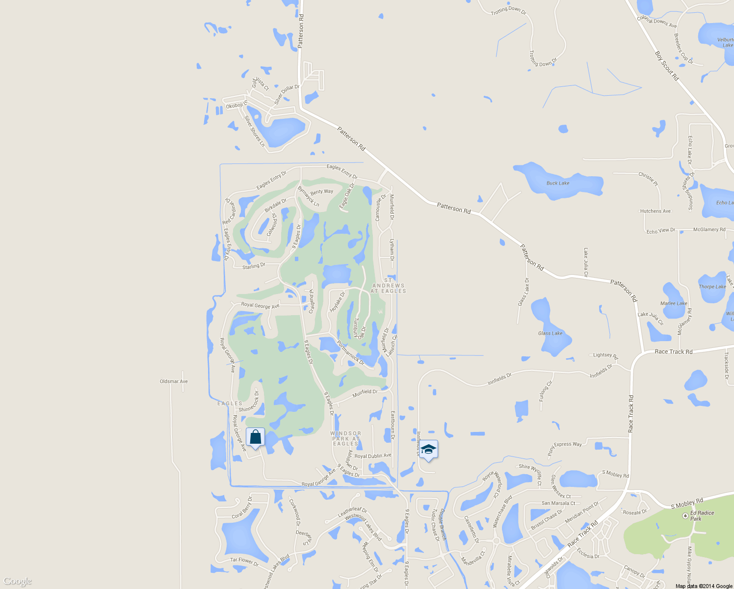 map of restaurants, bars, coffee shops, grocery stores, and more near 16407 Turnbury Oak Drive in Odessa
