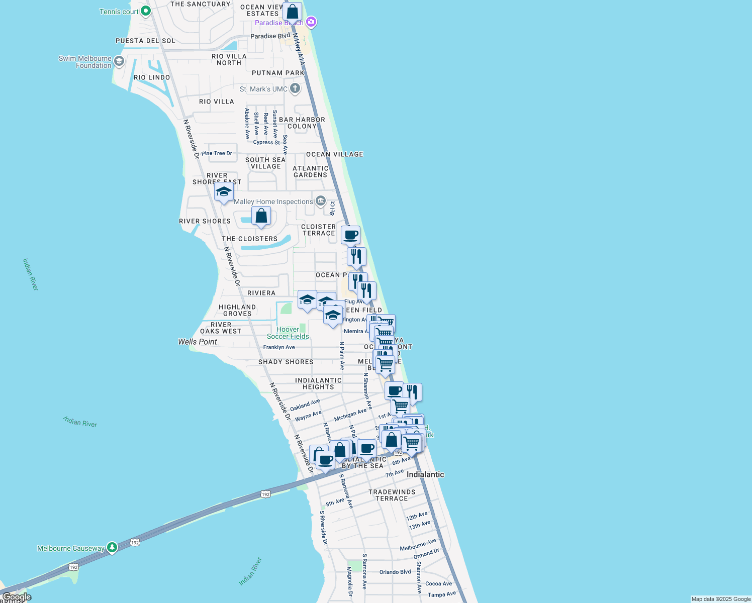 1095 North Highway A1A, Indialantic FL Walk Score