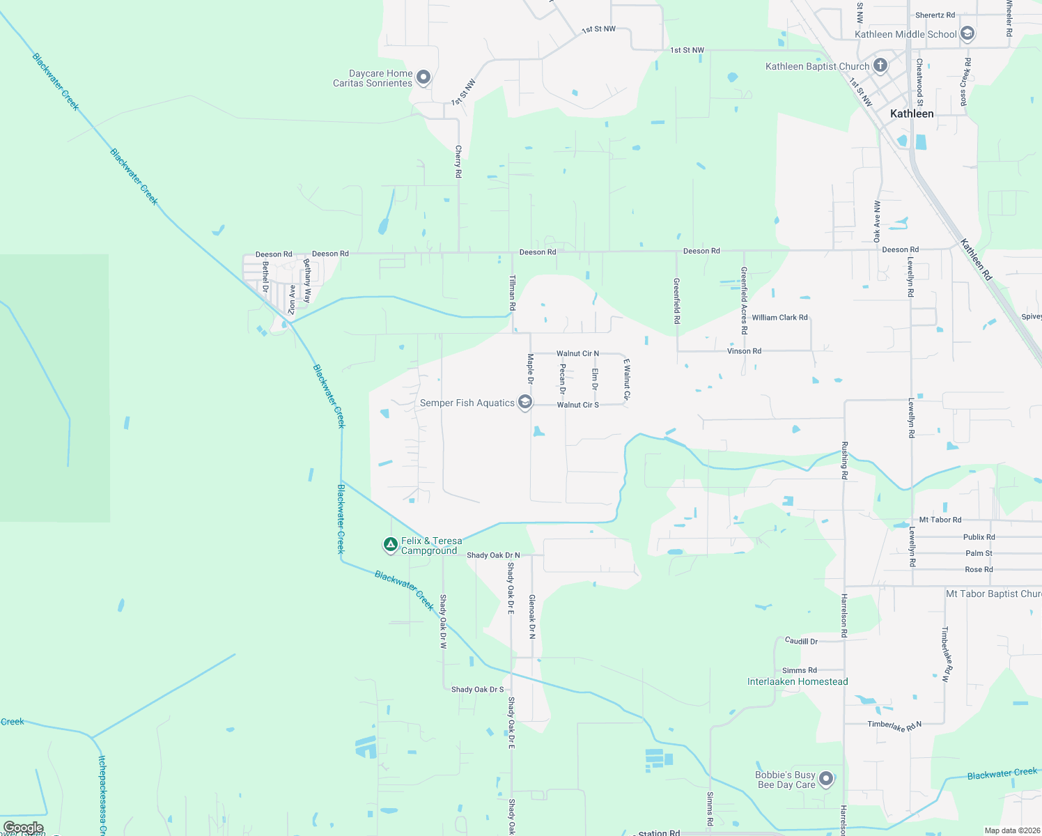 map of restaurants, bars, coffee shops, grocery stores, and more near 4910 Maple Drive in Lakeland