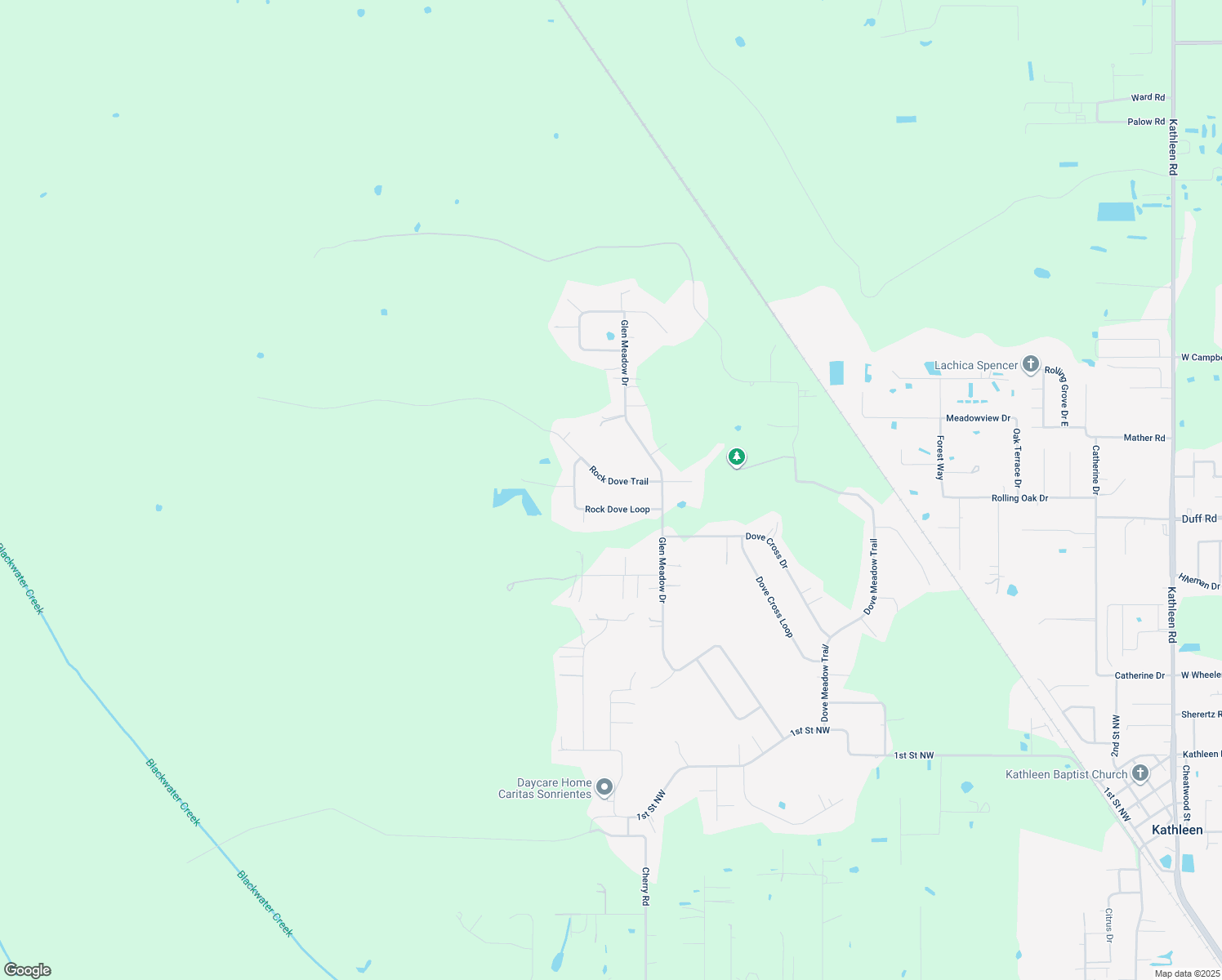map of restaurants, bars, coffee shops, grocery stores, and more near 5216 Rock Dove Trail in Lakeland