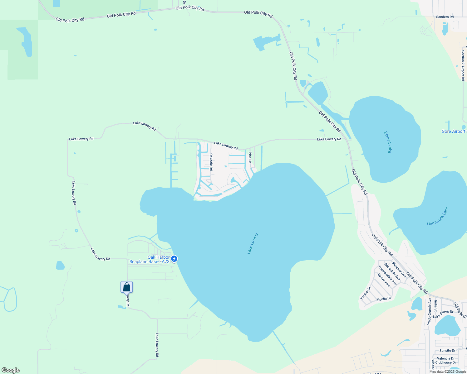 map of restaurants, bars, coffee shops, grocery stores, and more near 3224 Lakeview Drive in Haines City