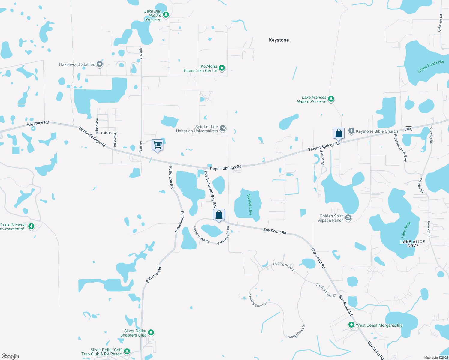 map of restaurants, bars, coffee shops, grocery stores, and more near 18118 Burrell Road in Odessa