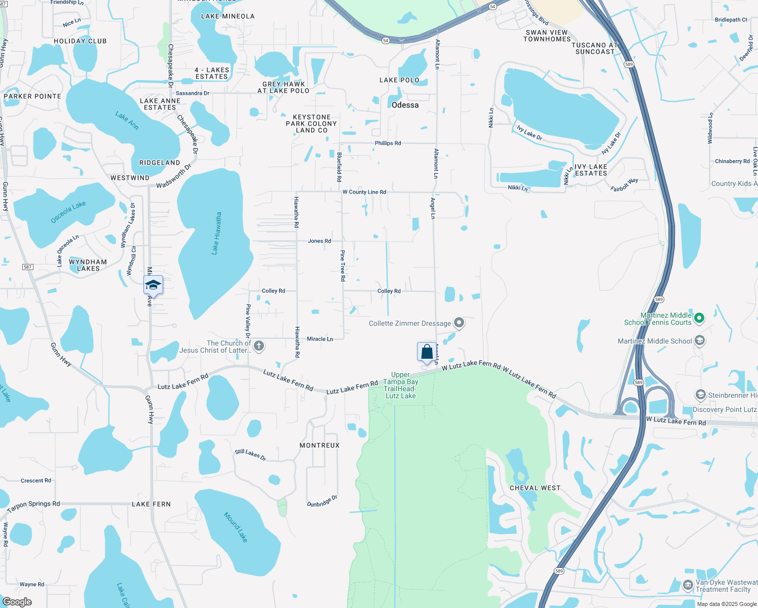 map of restaurants, bars, coffee shops, grocery stores, and more near 7206 Colley Road in Odessa