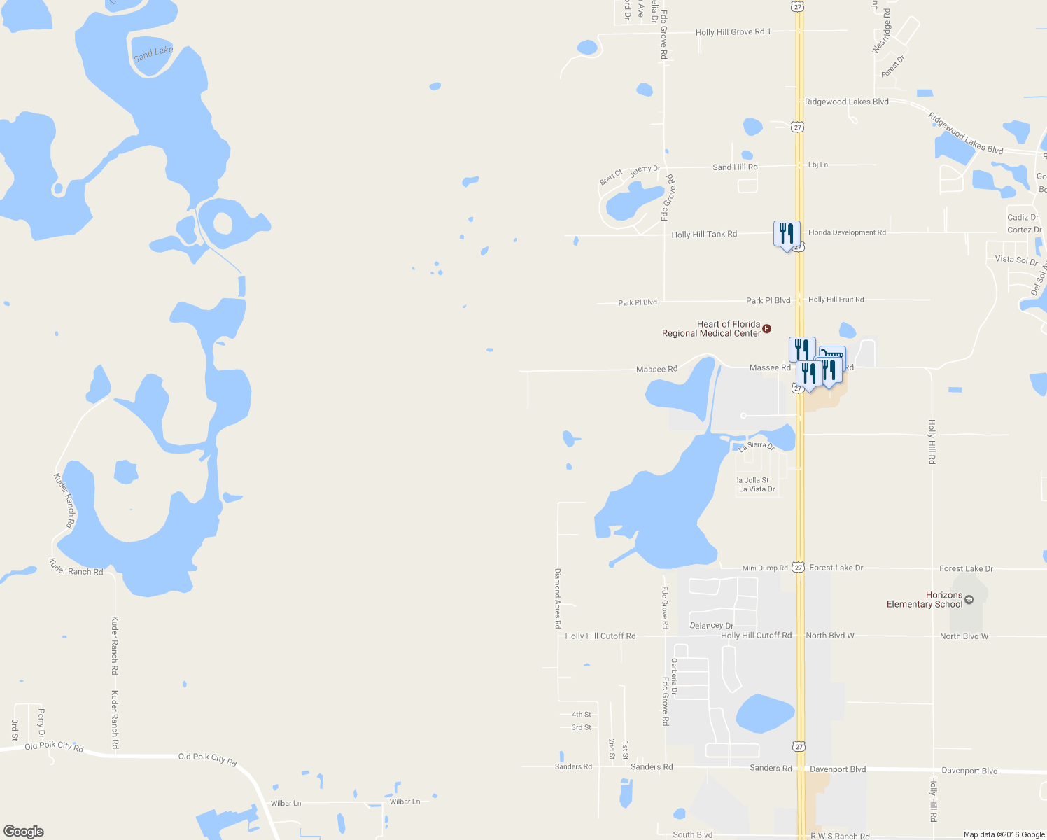 map of restaurants, bars, coffee shops, grocery stores, and more near 3311 Massee Rd in Davenport