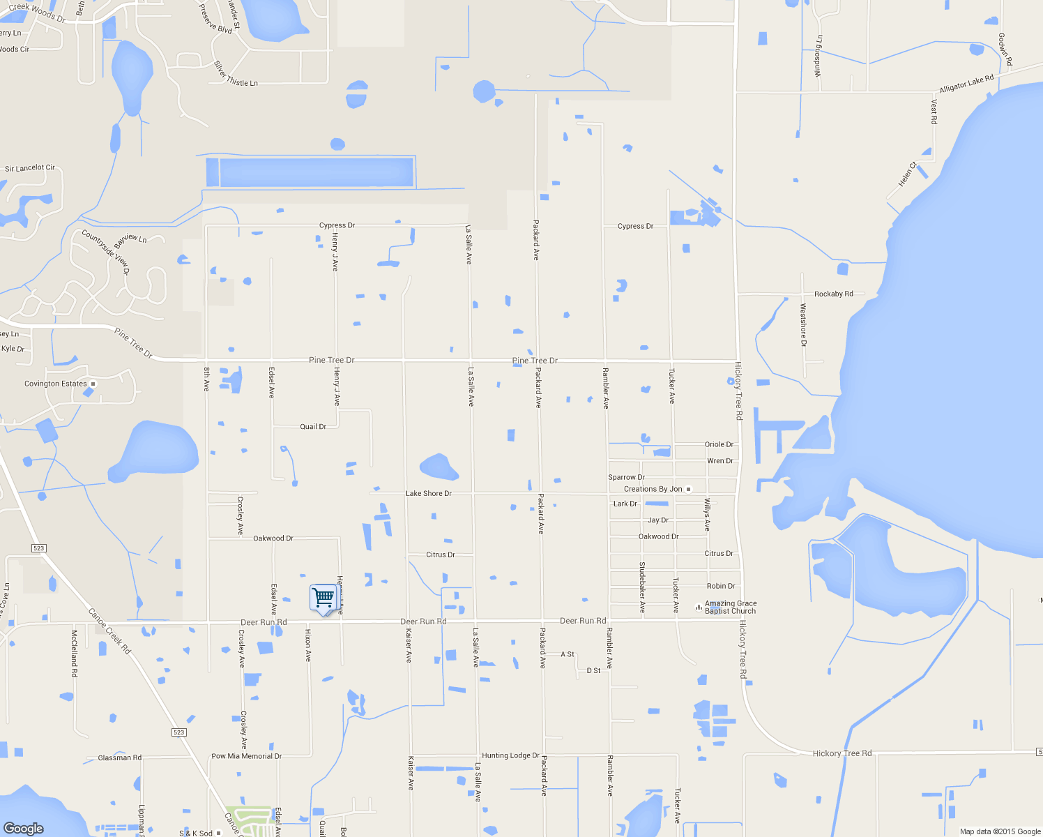 map of restaurants, bars, coffee shops, grocery stores, and more near 3474 Packard Avenue in Saint Cloud