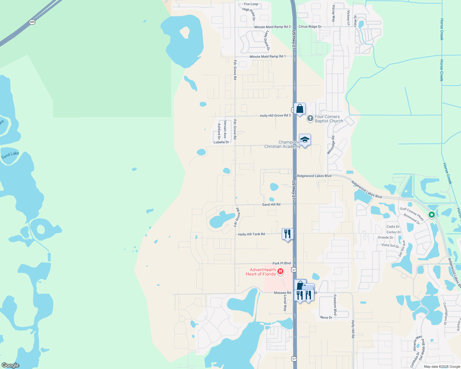map of restaurants, bars, coffee shops, grocery stores, and more near 2319 Fdc Grove Road in Davenport