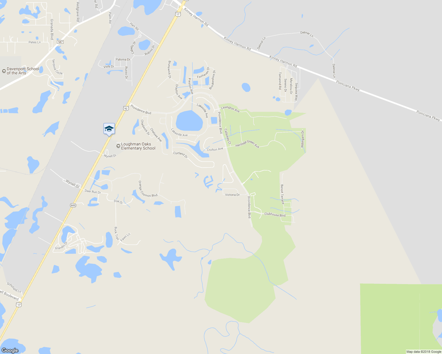 map of restaurants, bars, coffee shops, grocery stores, and more near 2585 Rosemont Circle in Davenport