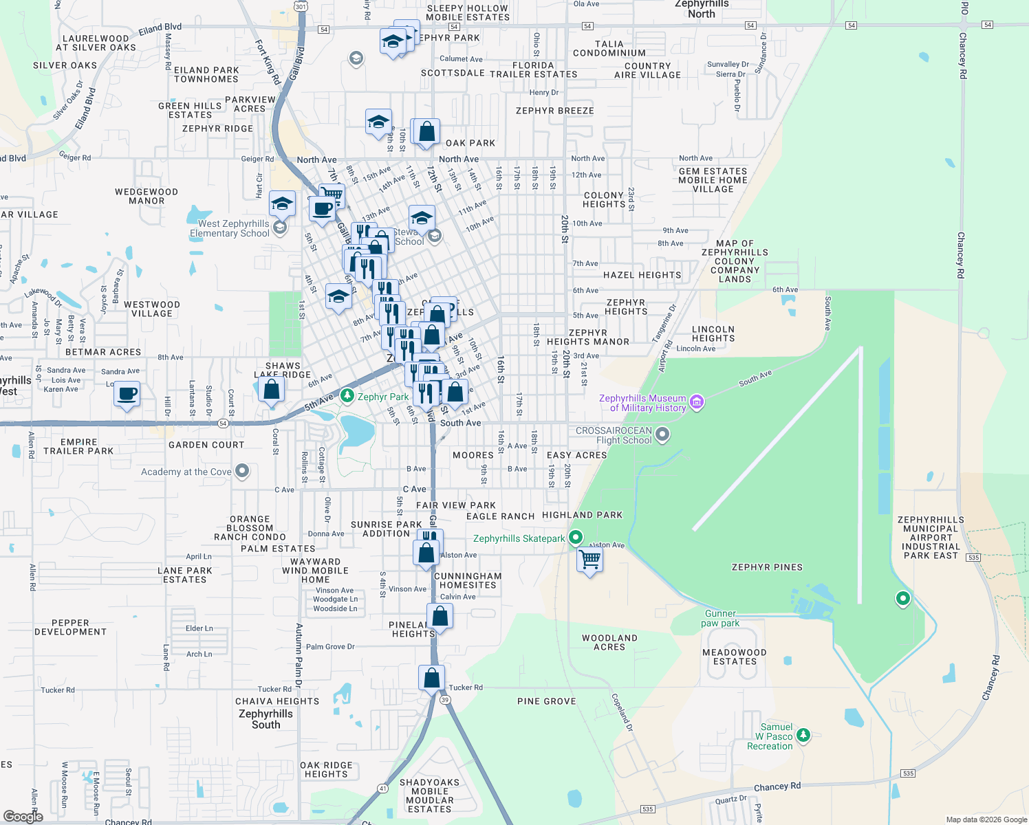 5023 17th Street, Zephyrhills FL Walk Score