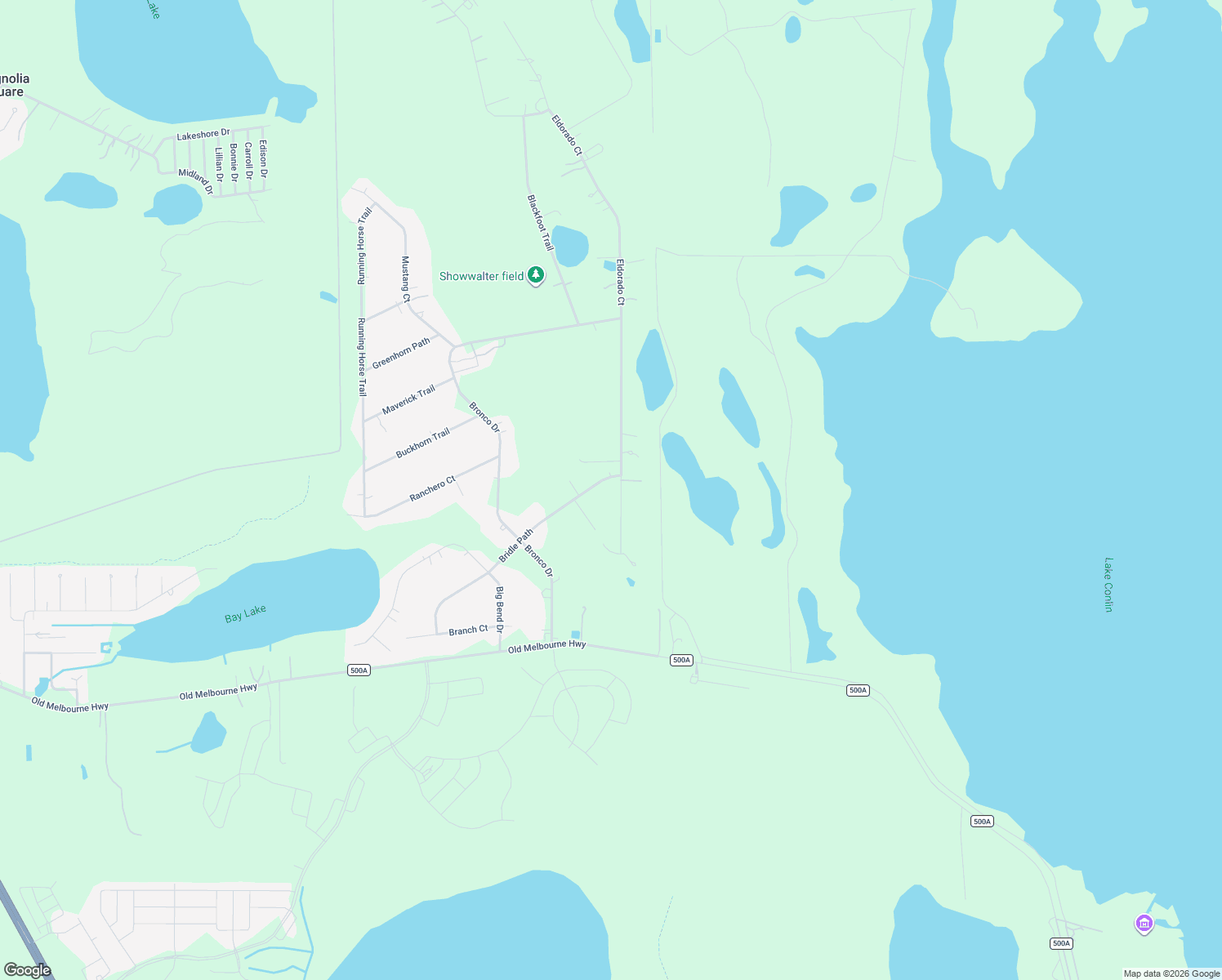map of restaurants, bars, coffee shops, grocery stores, and more near 7250 Bridle Path in Saint Cloud