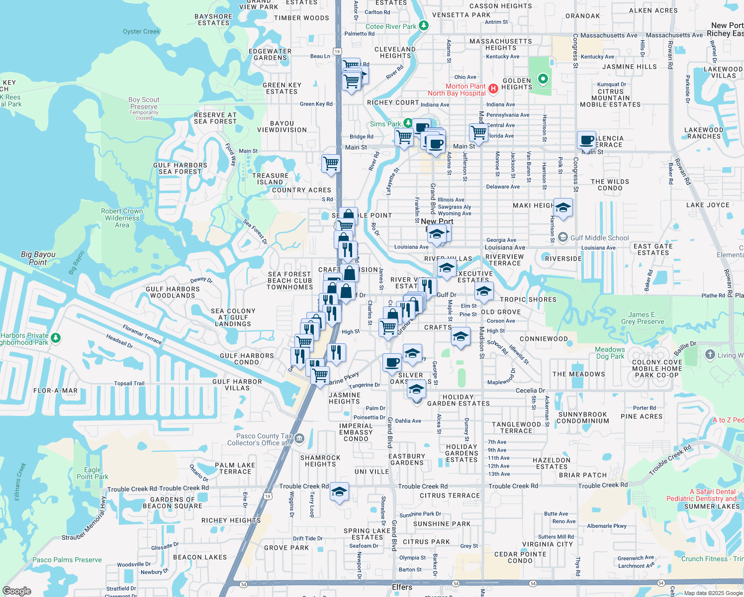 5446 Charles Street, New Port Richey FL Walk Score