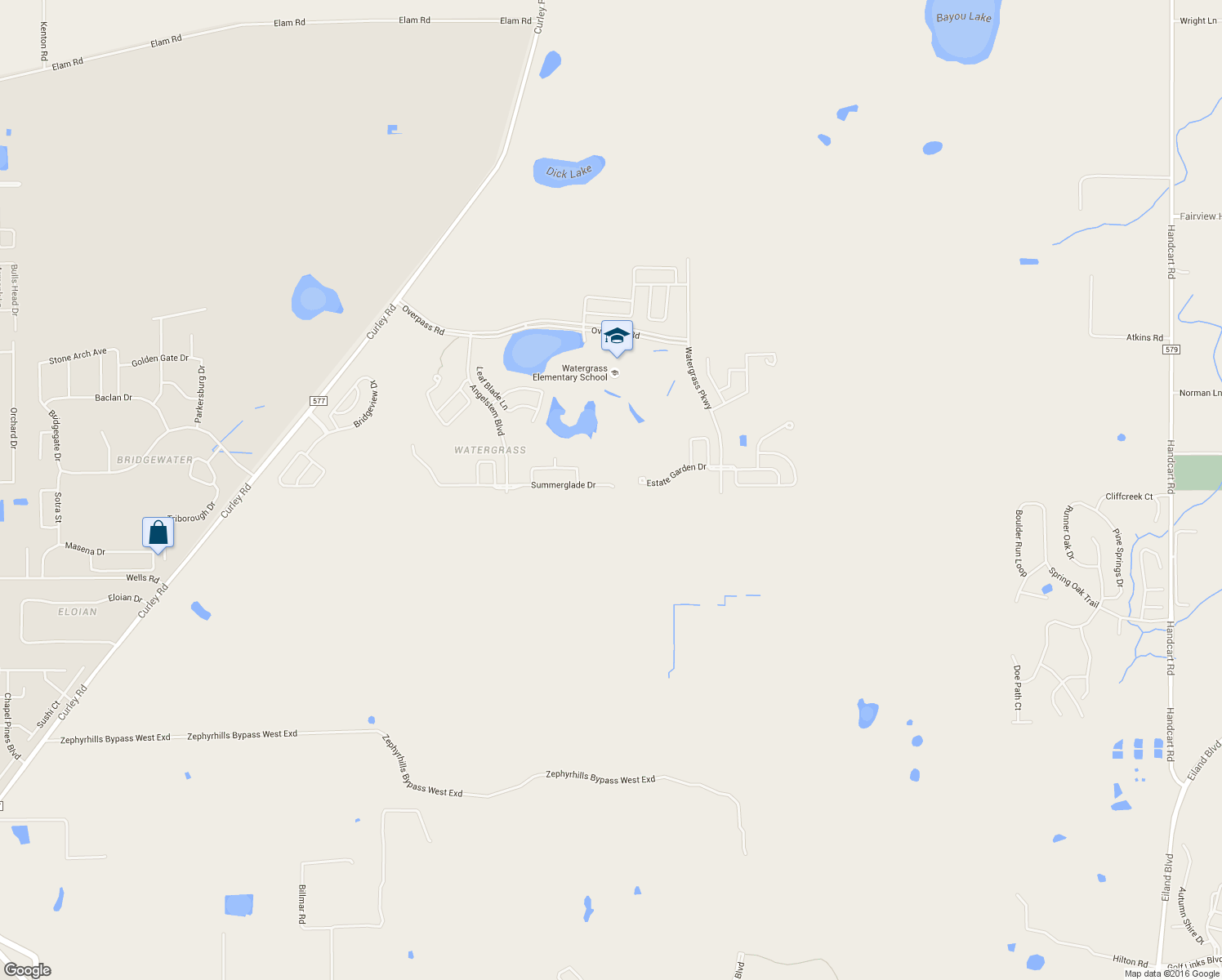 map of restaurants, bars, coffee shops, grocery stores, and more near 32732 Summerglade Drive in Wesley Chapel