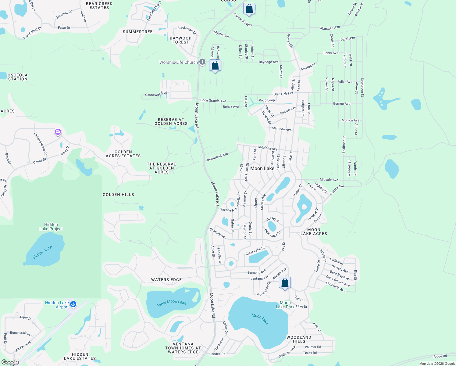 map of restaurants, bars, coffee shops, grocery stores, and more near 9944 Gilbert Street in New Port Richey