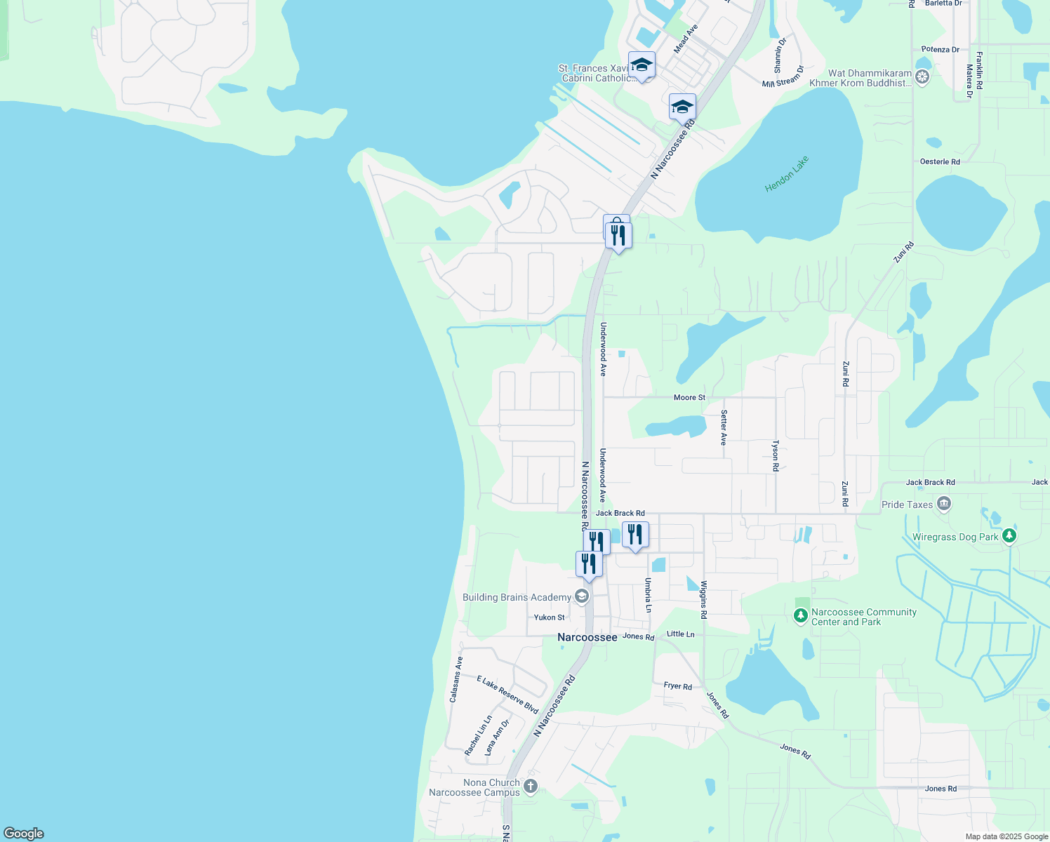 map of restaurants, bars, coffee shops, grocery stores, and more near 4931 Lazy Oaks Way in St. Cloud