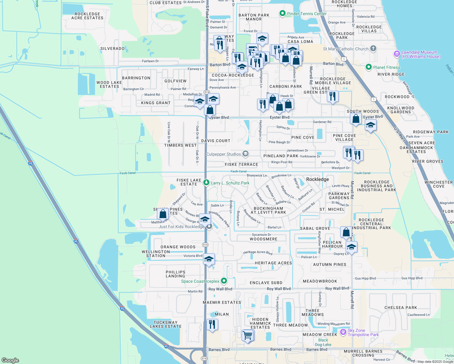 964 Levitt Parkway, Rockledge FL Walk Score