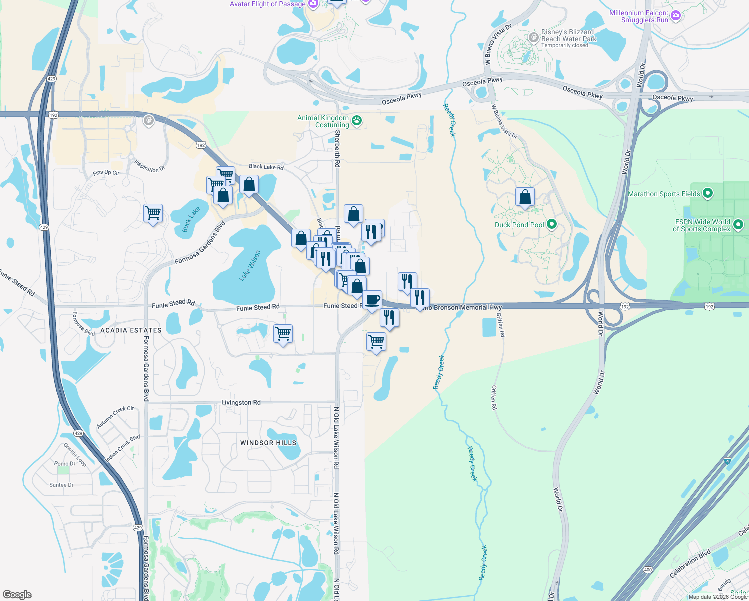 W Irlo Bronson Memorial Hwy & N Old Lake Wilson Rd, Kissimmee FL Walk