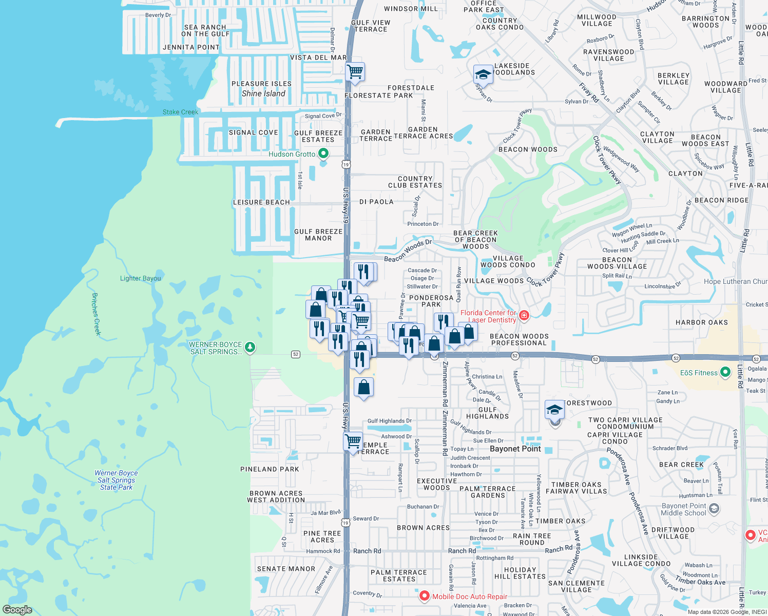 map of restaurants, bars, coffee shops, grocery stores, and more near 7135 Elizabeth Avenue in Hudson