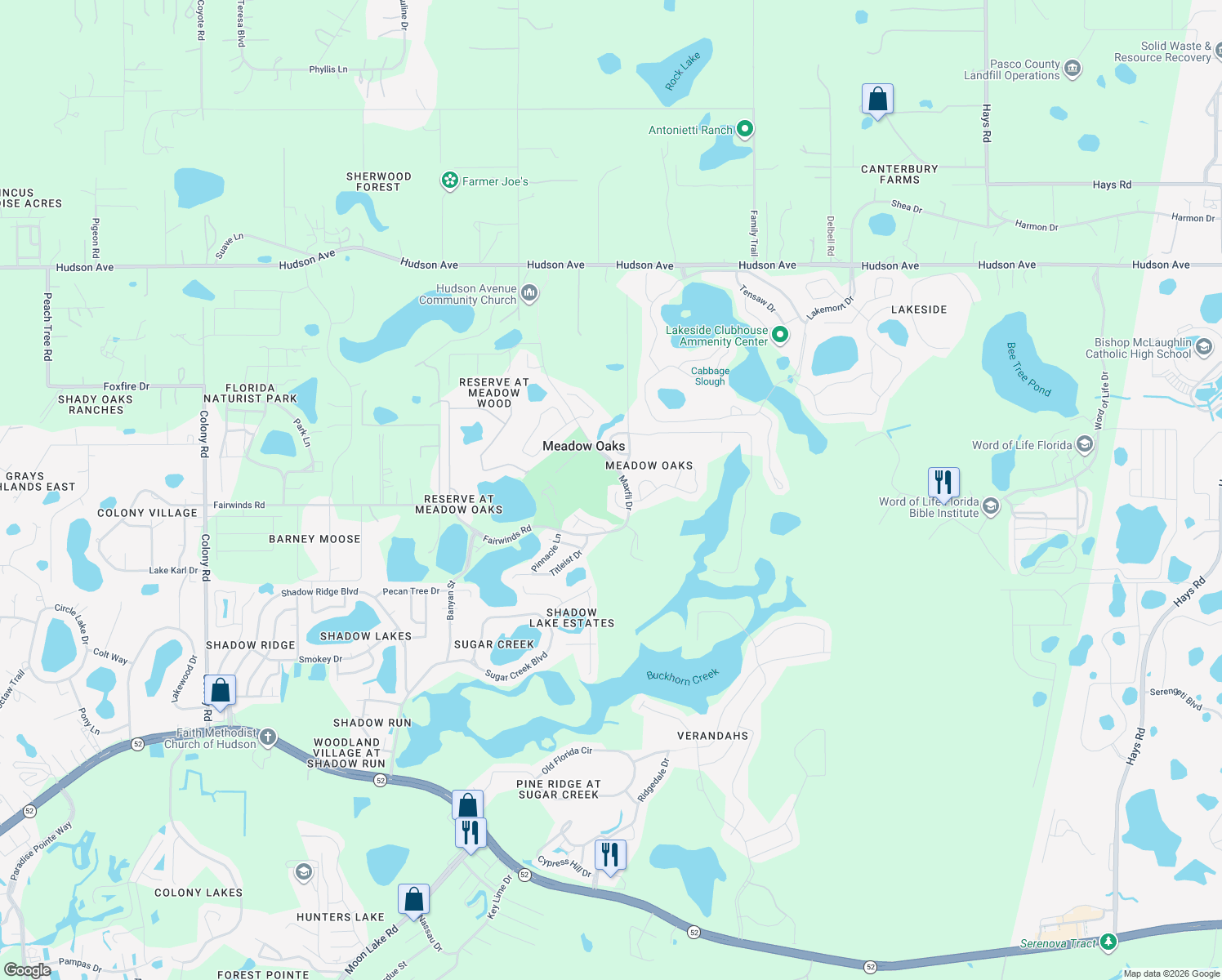 map of restaurants, bars, coffee shops, grocery stores, and more near 13237 Molitor Court in Hudson