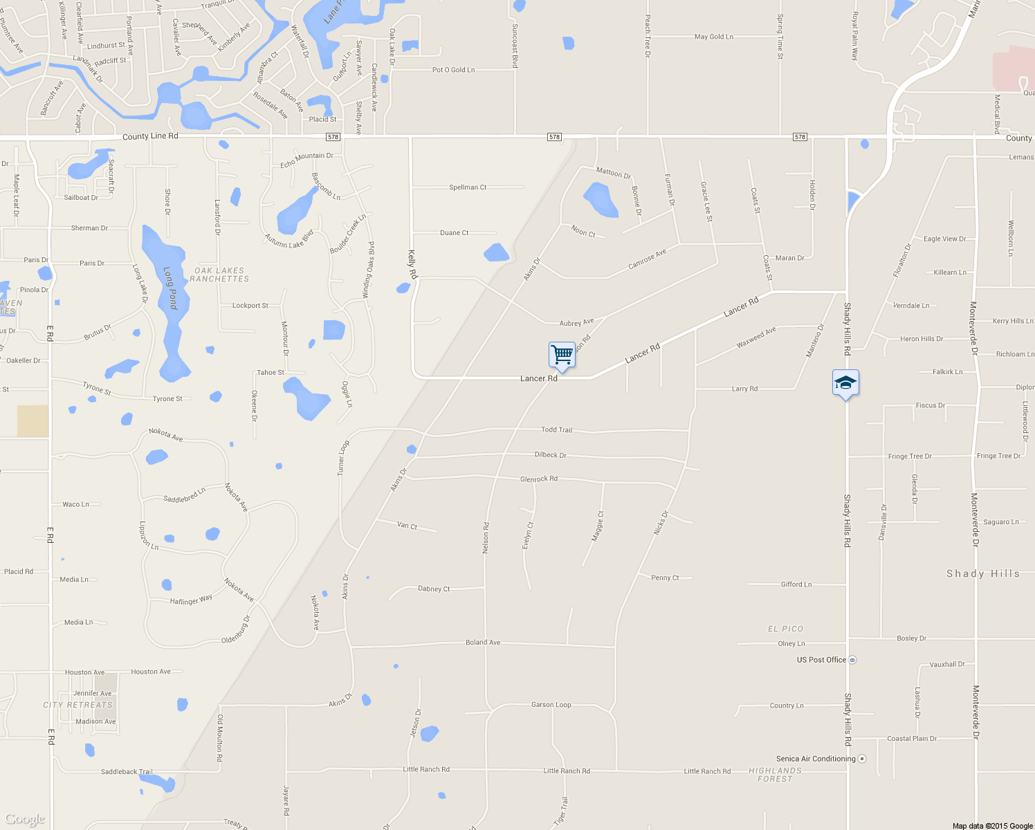 map of restaurants, bars, coffee shops, grocery stores, and more near 14717 Todd Trail in Spring Hill