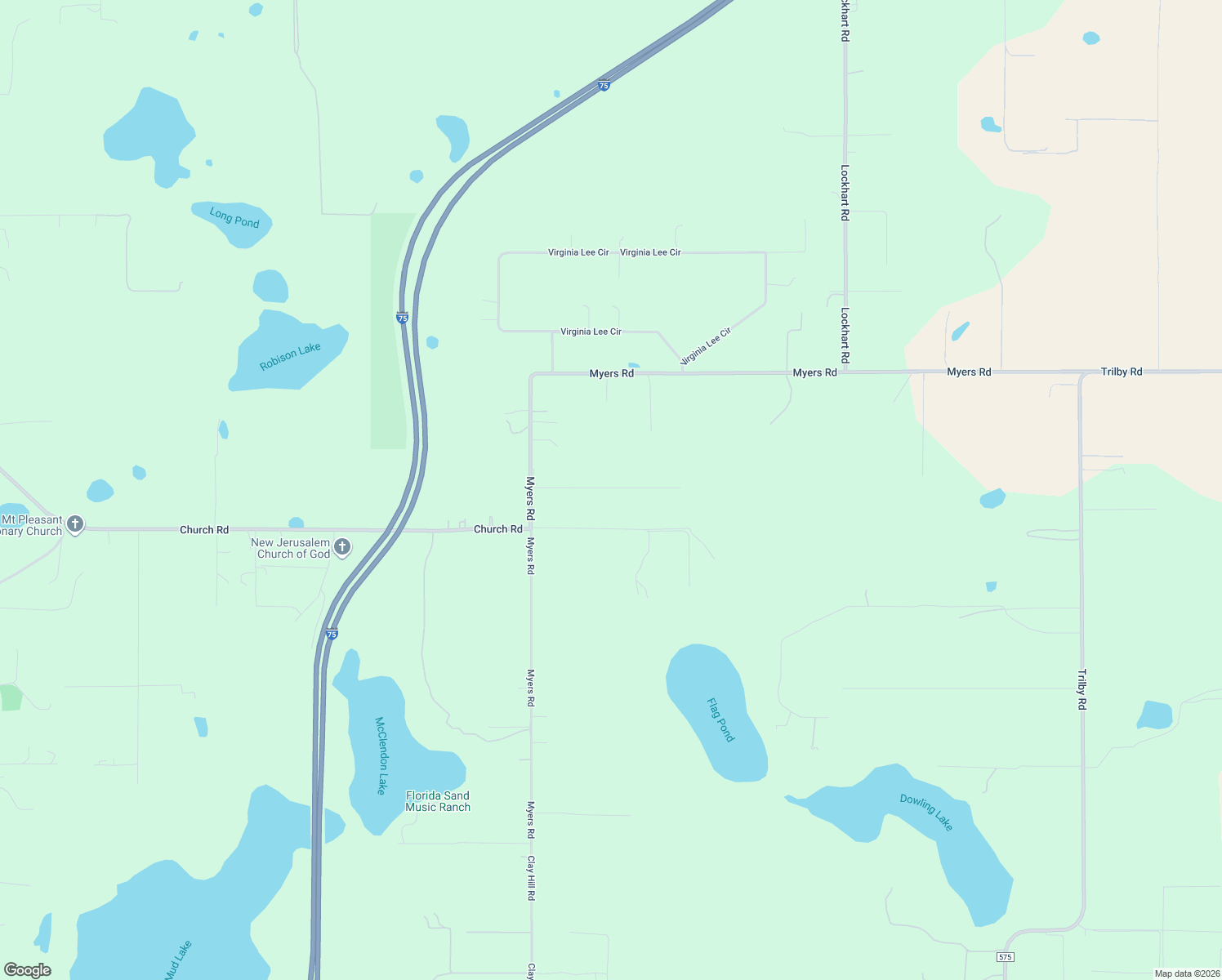 map of restaurants, bars, coffee shops, grocery stores, and more near 28560 Soaring Hawk Lane in Brooksville