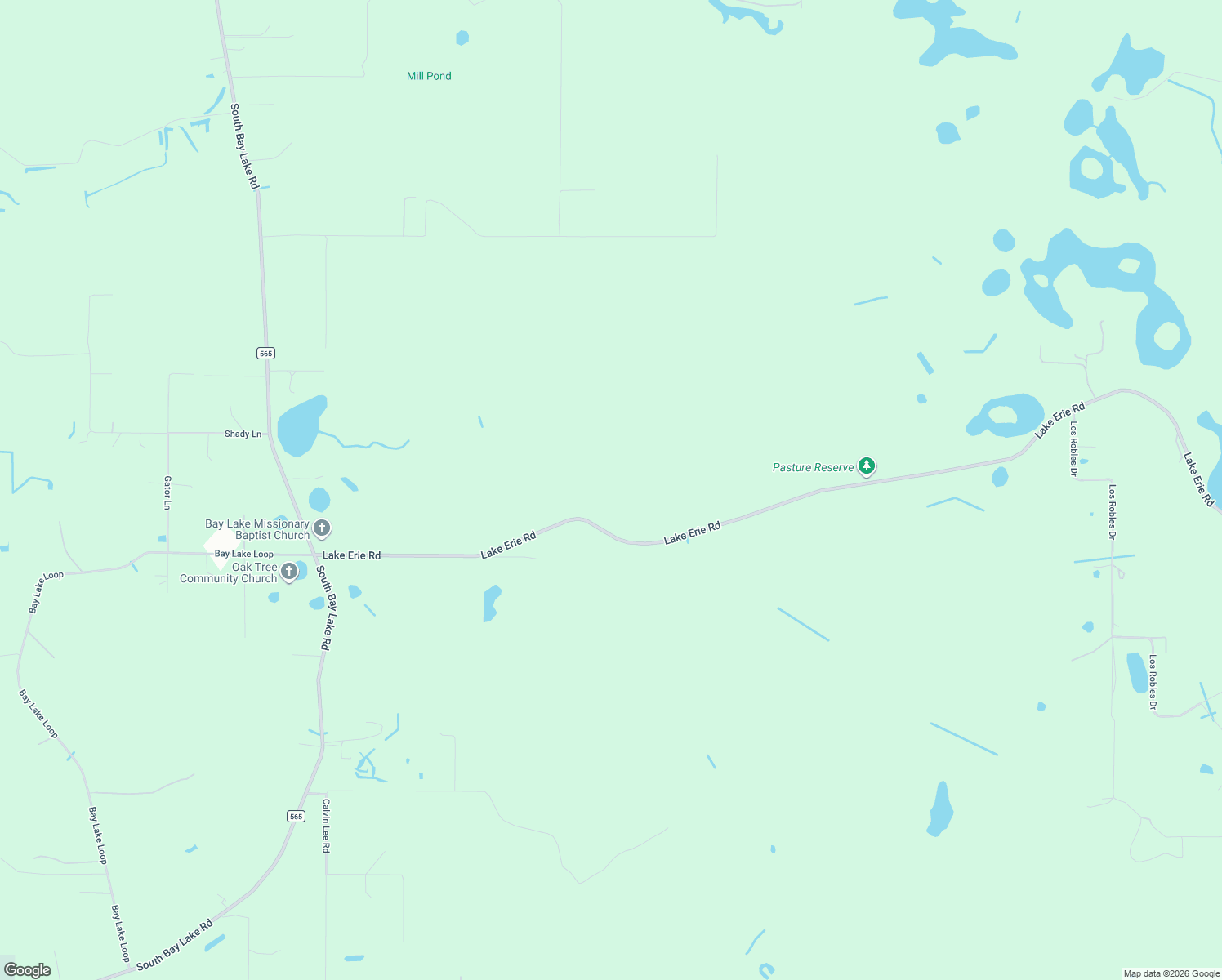 map of restaurants, bars, coffee shops, grocery stores, and more near 3939 Lake Erie Road in Groveland