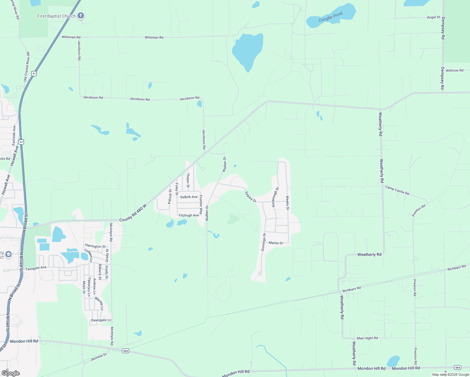 map of restaurants, bars, coffee shops, grocery stores, and more near 23378 Eppley Drive in Brooksville