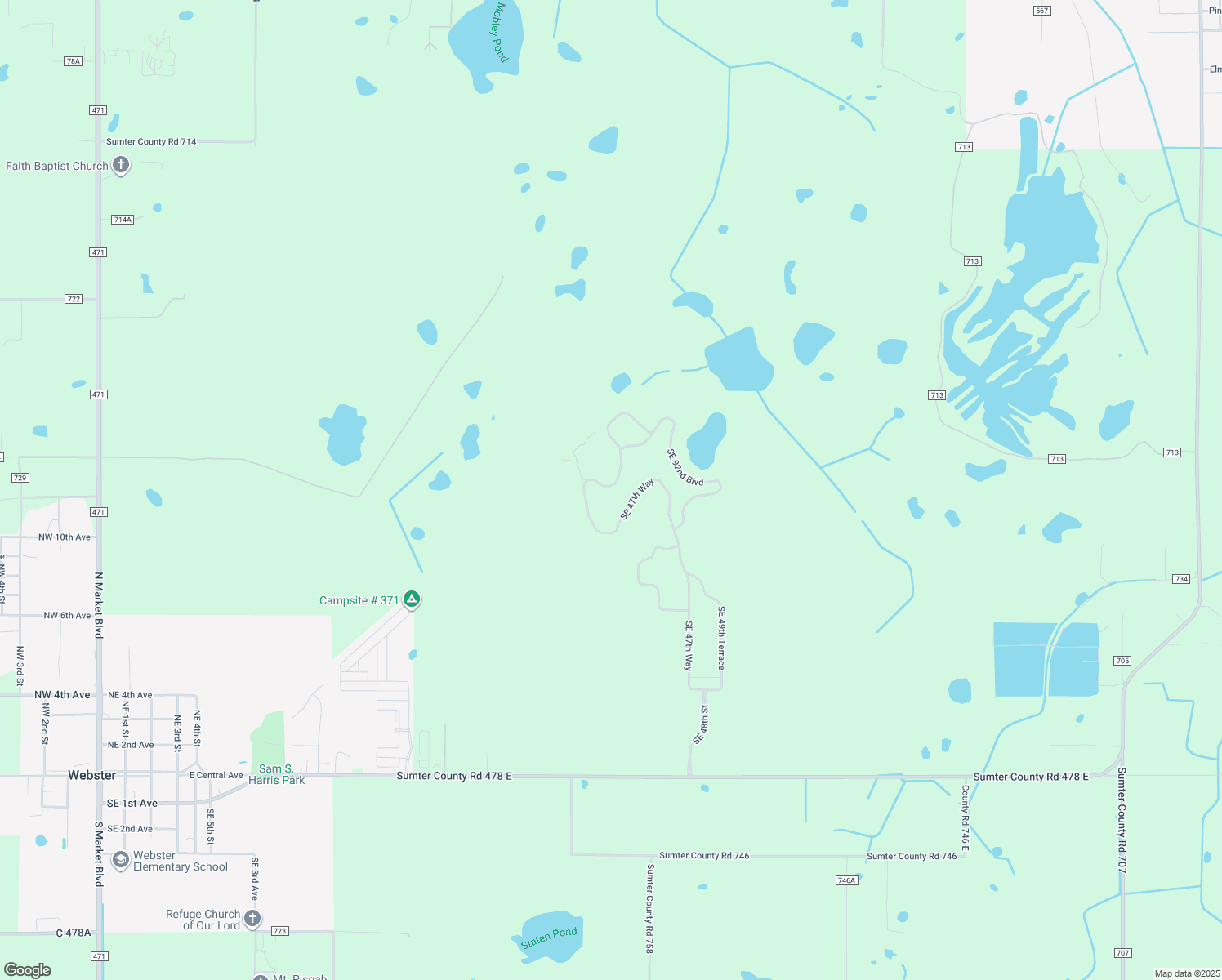 map of restaurants, bars, coffee shops, grocery stores, and more near 9021 Southeast 47th Way in Webster